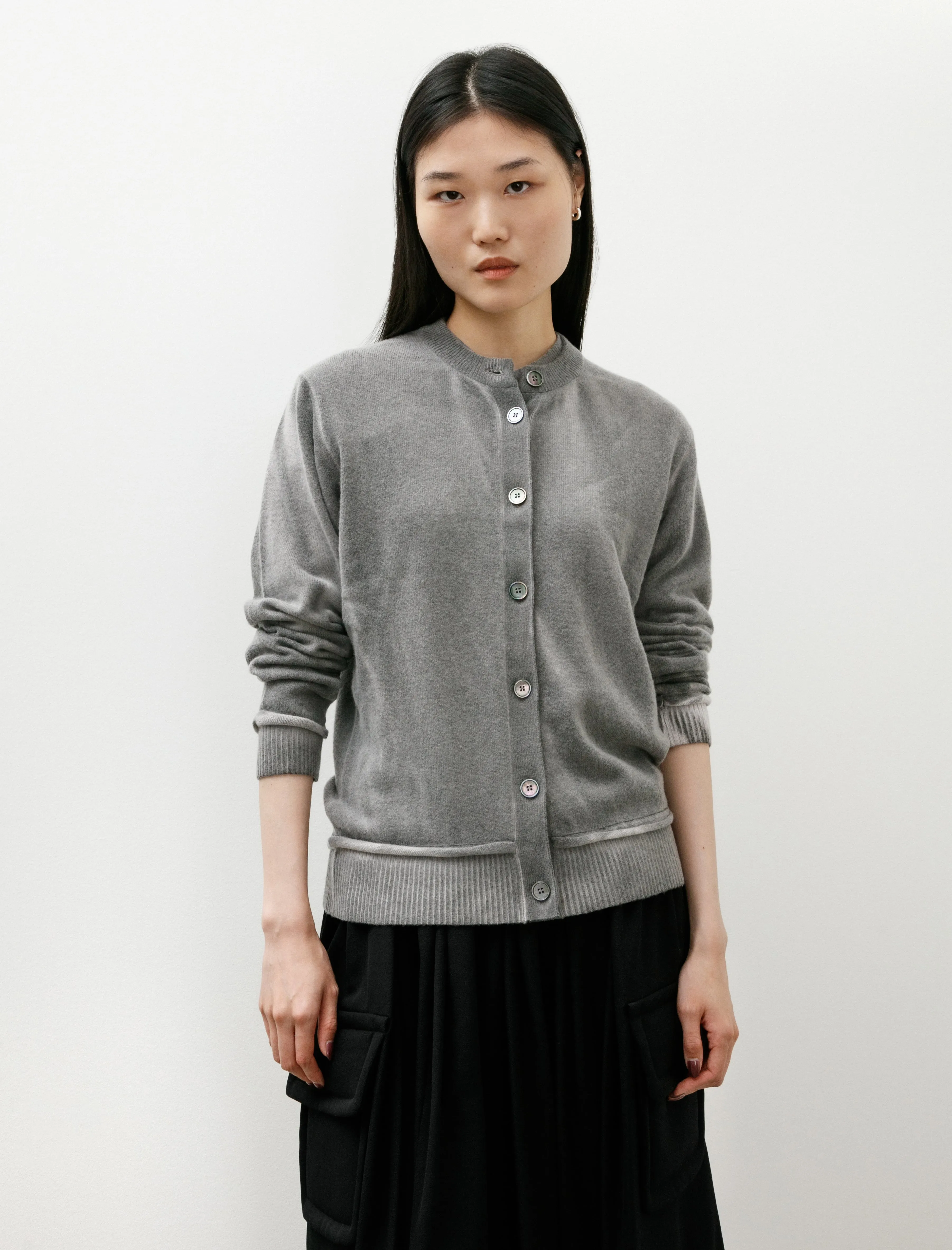 Dual Cardigan Grey Spray Dye Cherub Wool sold by SHOP NEIGHBOR product image thumbnail 2