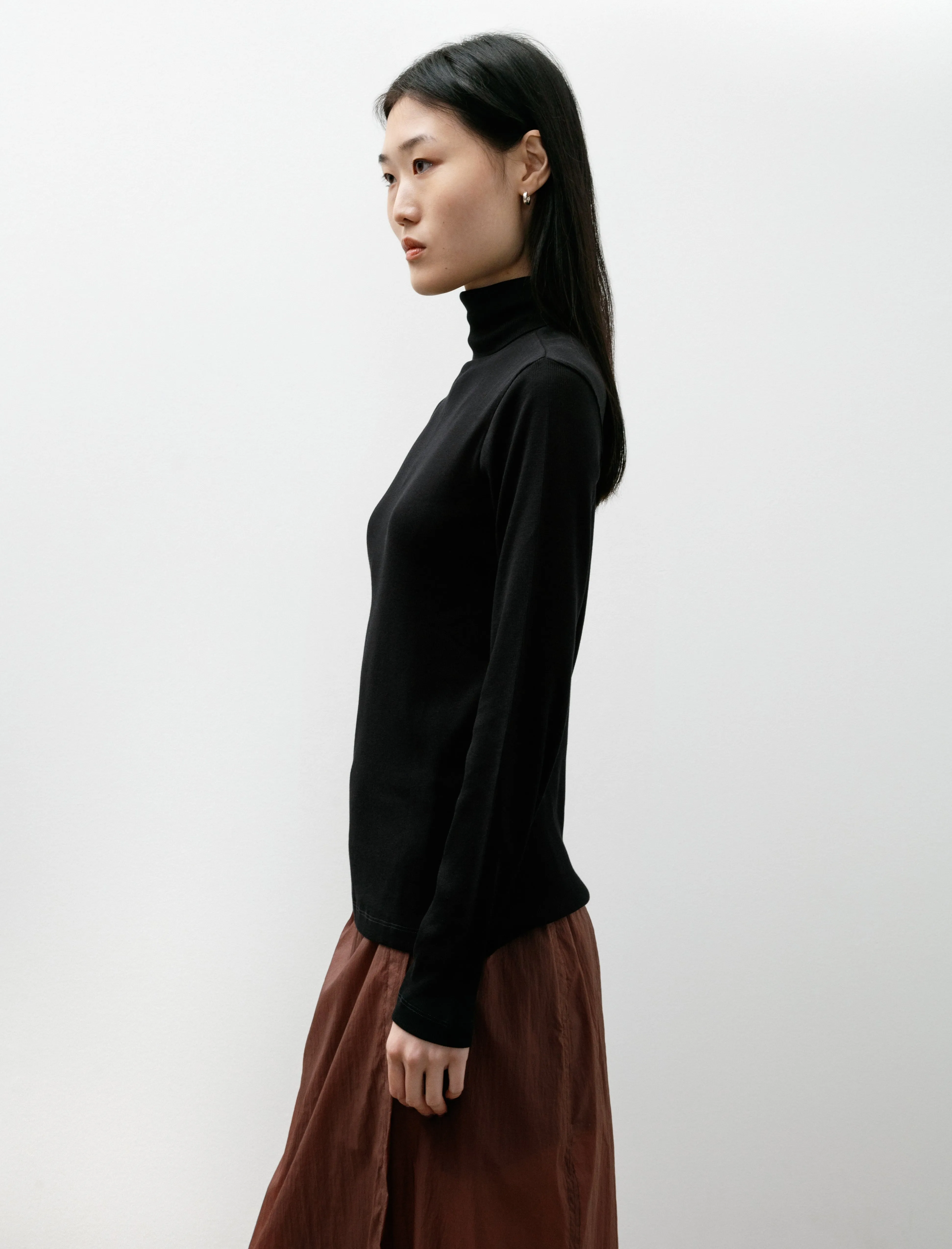 Rib LS Roll Neck Black sold by SHOP NEIGHBOR product image thumbnail 3