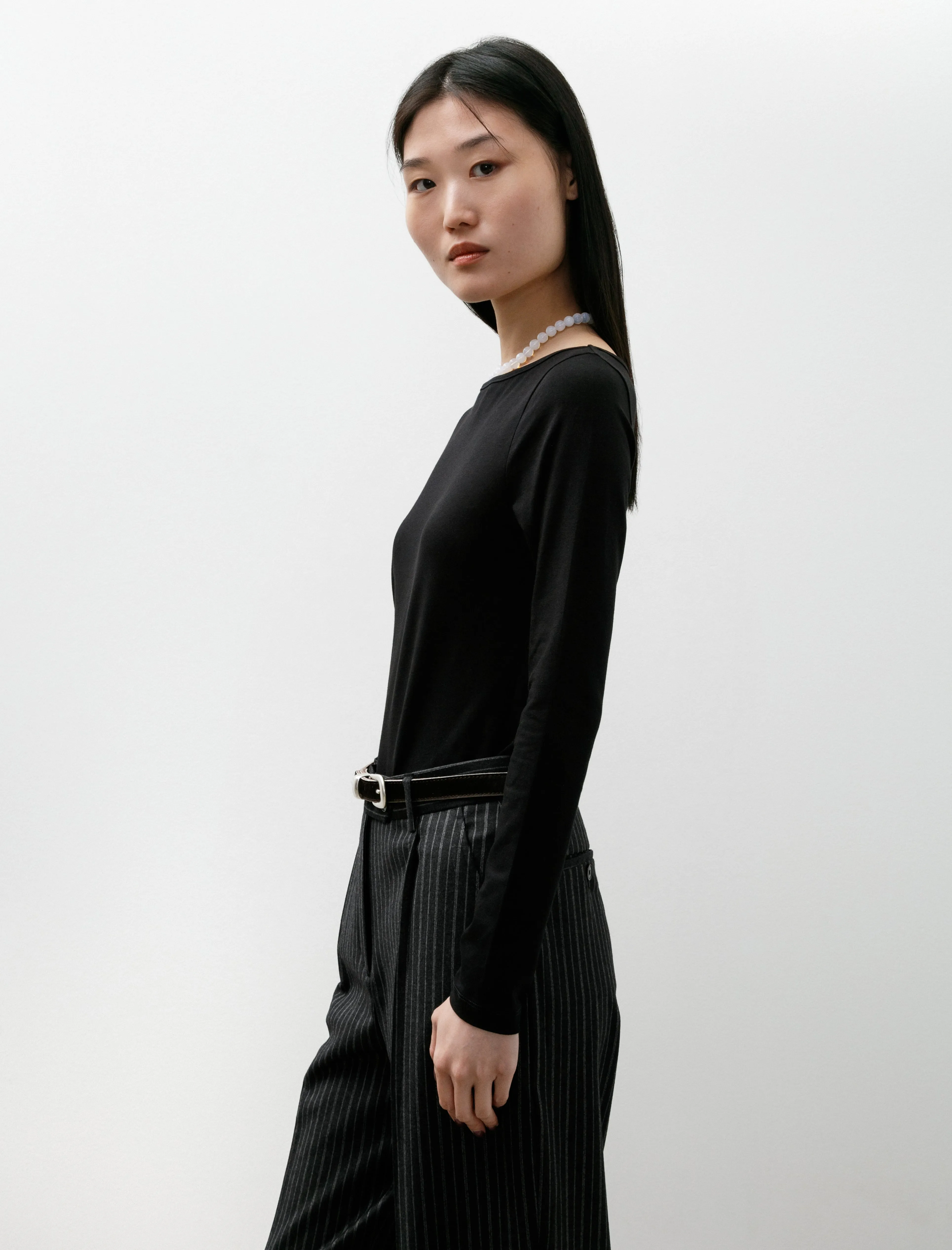 Slack Neck LS Top Black sold by SHOP NEIGHBOR product image thumbnail 3