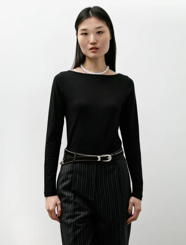 Slack Neck LS Top Black sold by SHOP NEIGHBOR