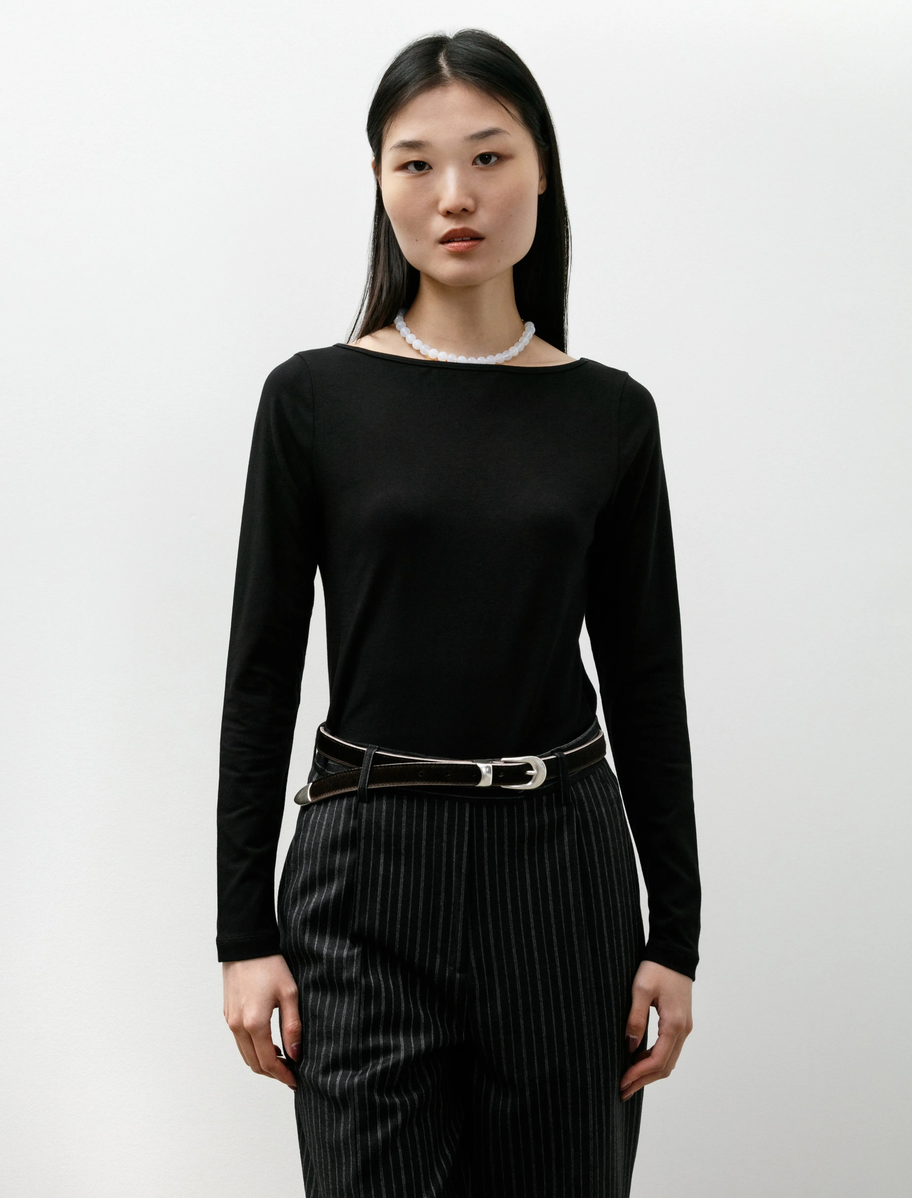 Slack Neck LS Top Black sold by SHOP NEIGHBOR