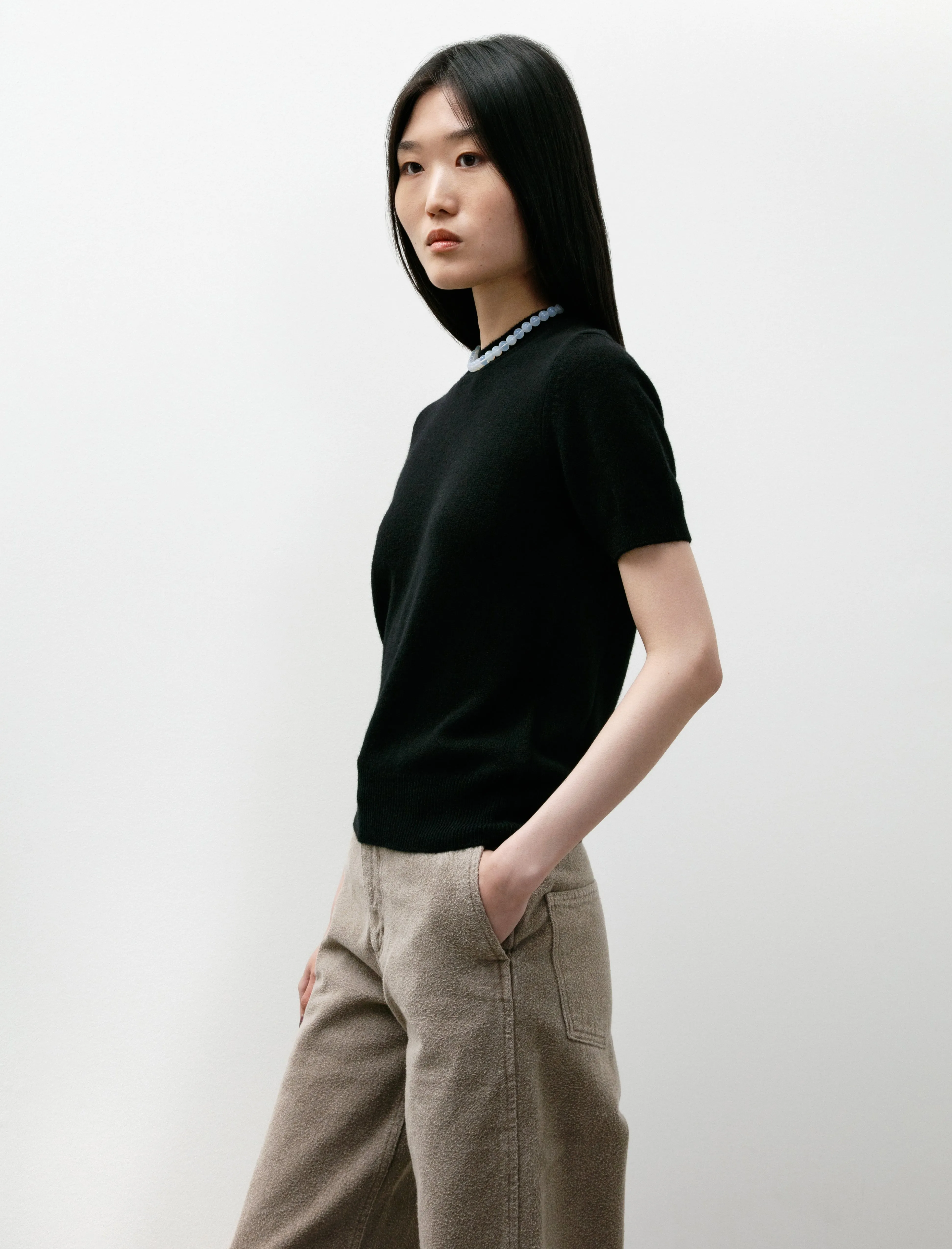 Cashmere T-Shirt Black sold by SHOP NEIGHBOR product image thumbnail 3