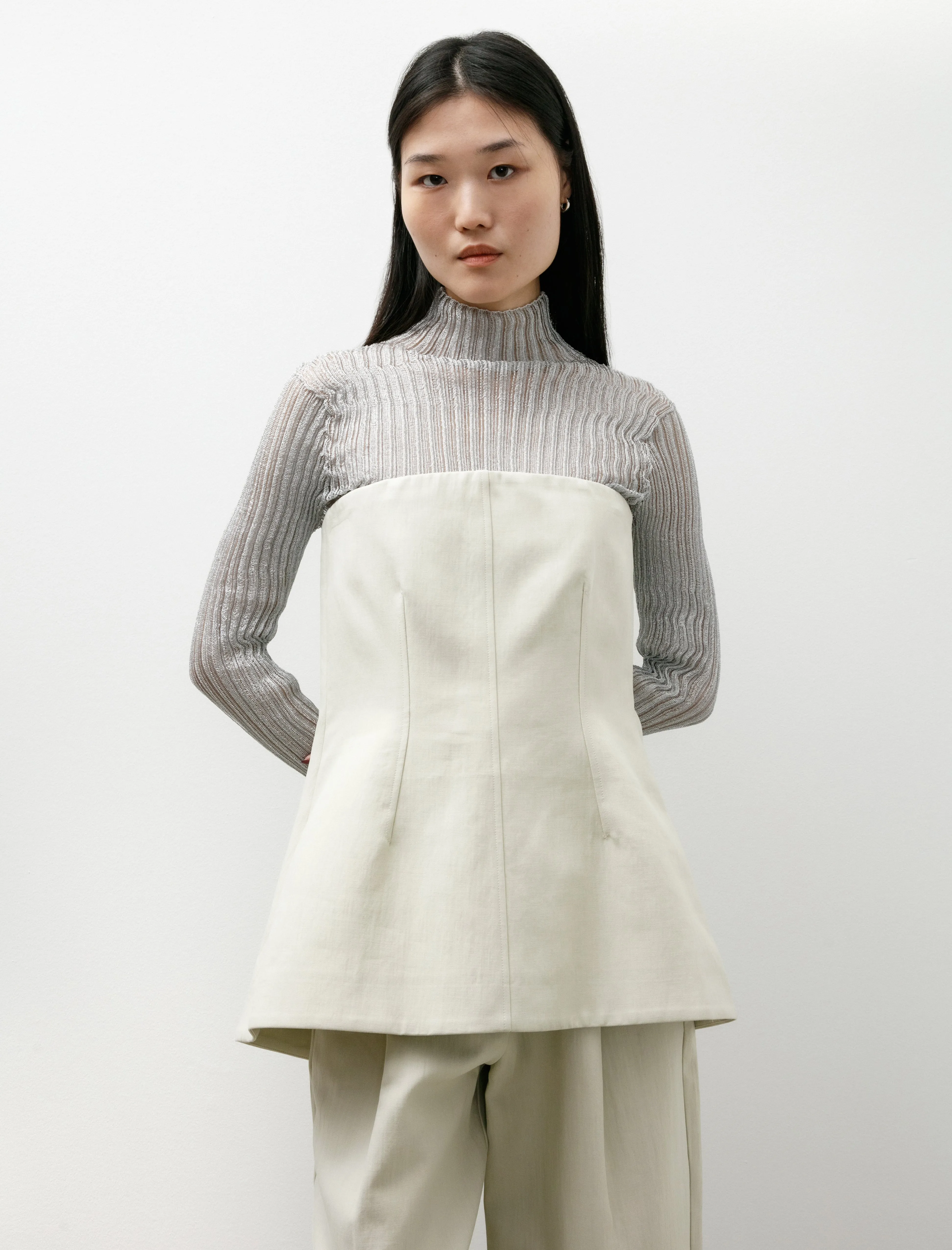 Arles Corset Top Dove sold by SHOP NEIGHBOR