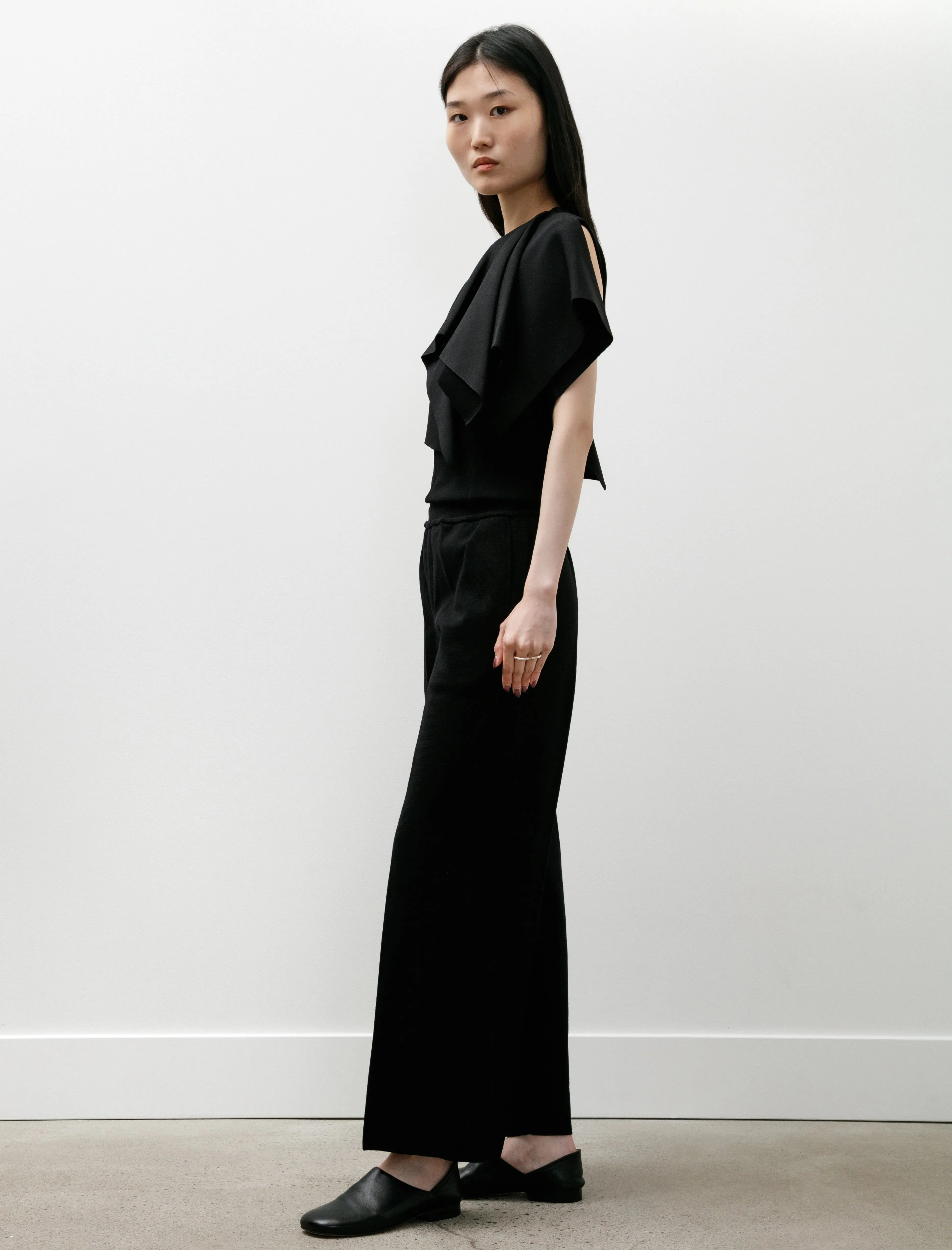 TW Milan Semi Wide Pants Black sold by SHOP NEIGHBOR product image thumbnail 3