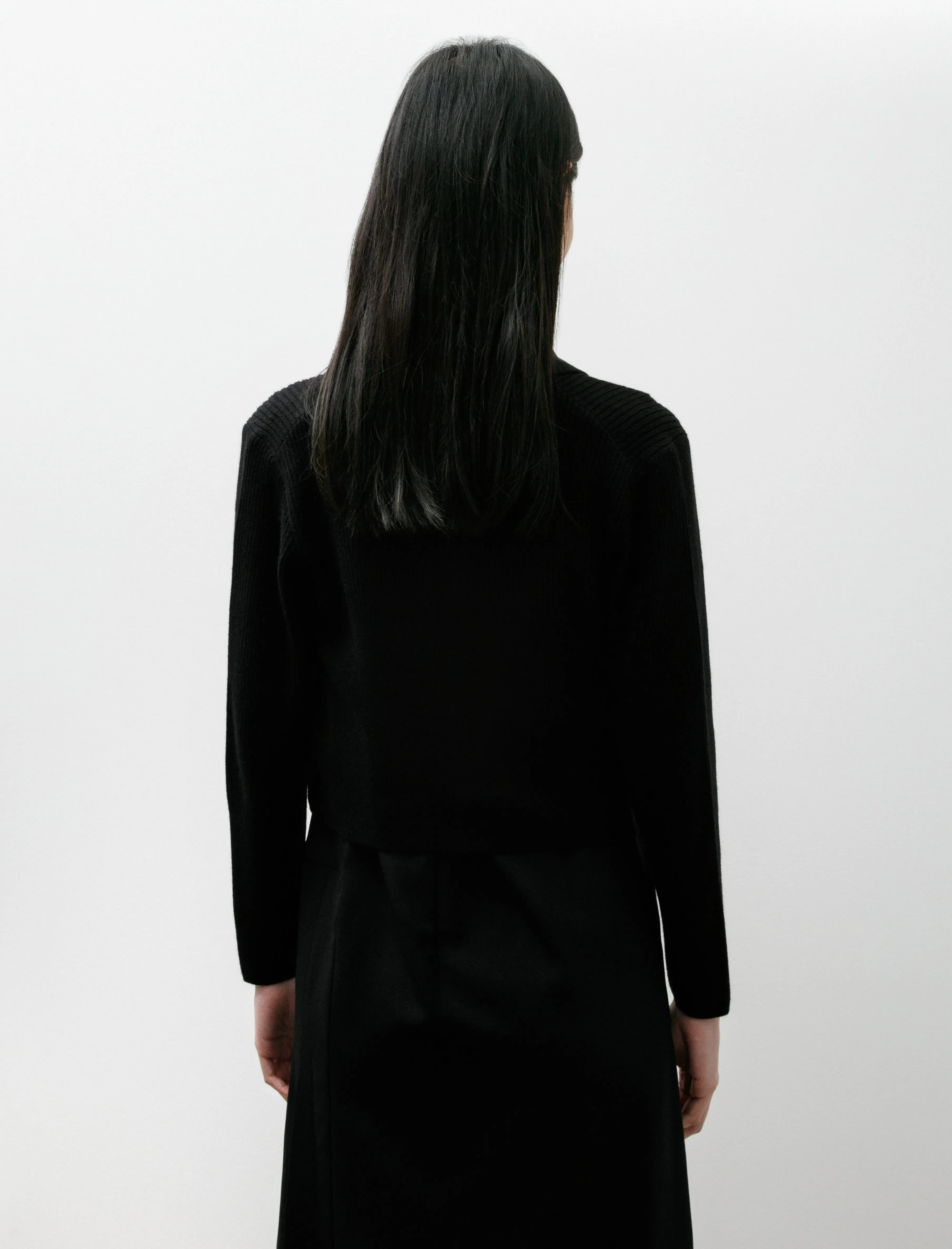Silk Cashmere Rivulet Cropped Shirt Cardigan sold by SHOP NEIGHBOR product image thumbnail 5