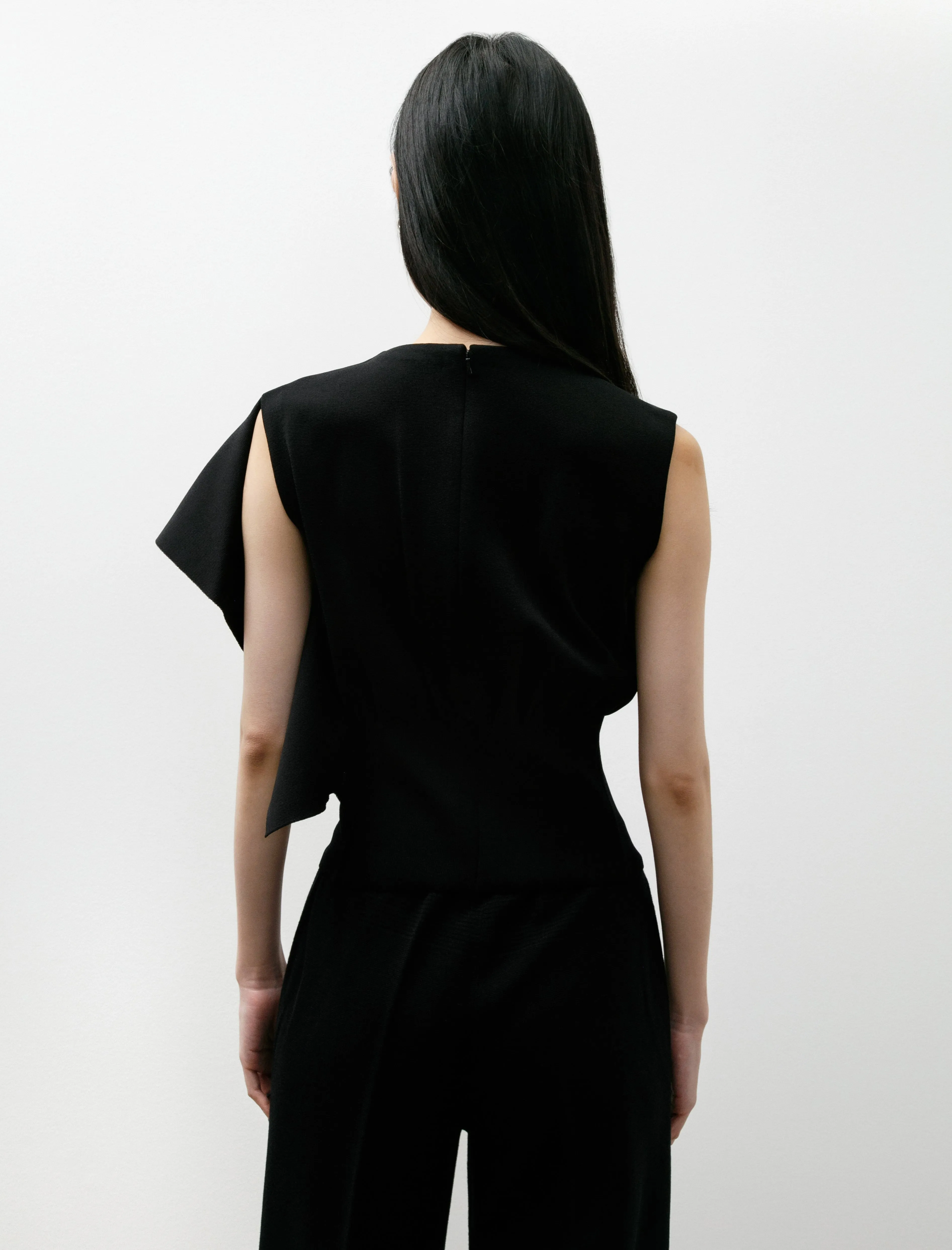 AC Milan Crease Sleeveless Top Black sold by SHOP NEIGHBOR product image thumbnail 4