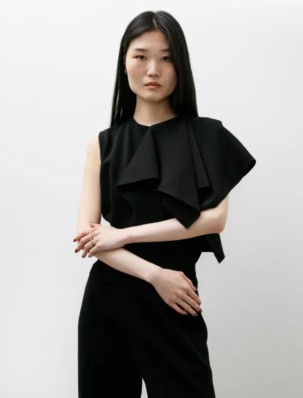 AC Milan Crease Sleeveless Top Black sold by SHOP NEIGHBOR