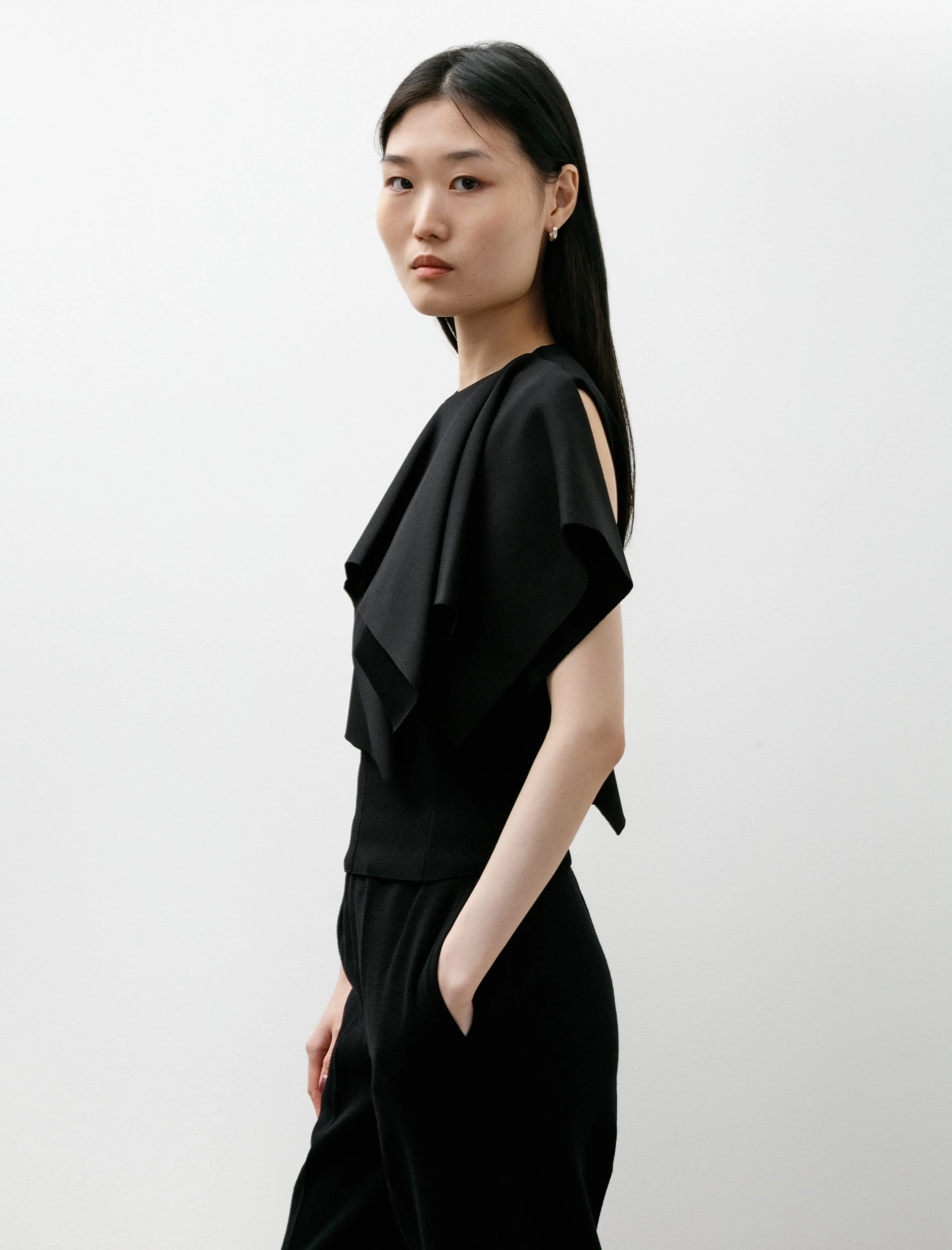 AC Milan Crease Sleeveless Top Black sold by SHOP NEIGHBOR product image thumbnail 3