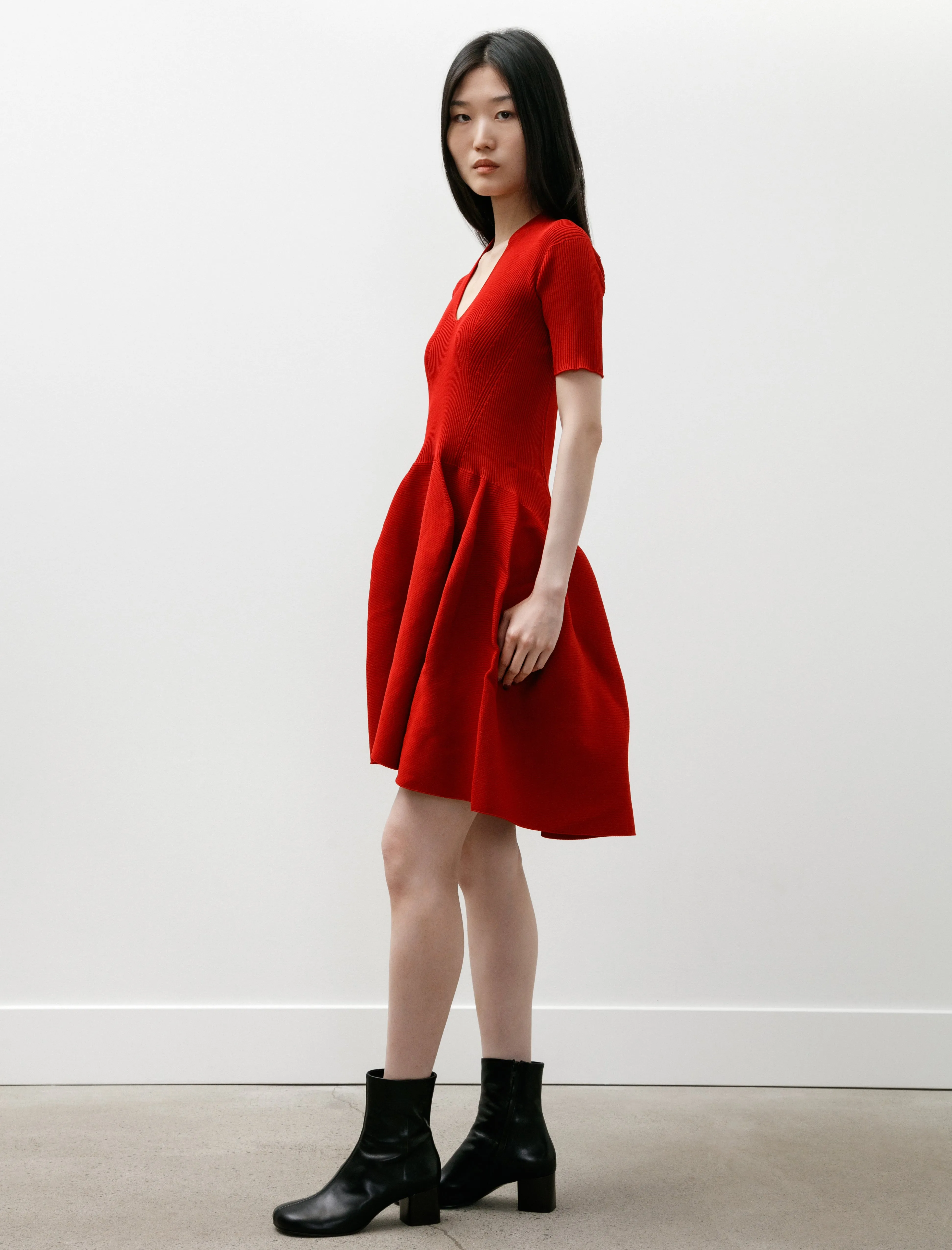 Pottery HS Stand Up Collar Mini Dress Red sold by SHOP NEIGHBOR product image thumbnail 2