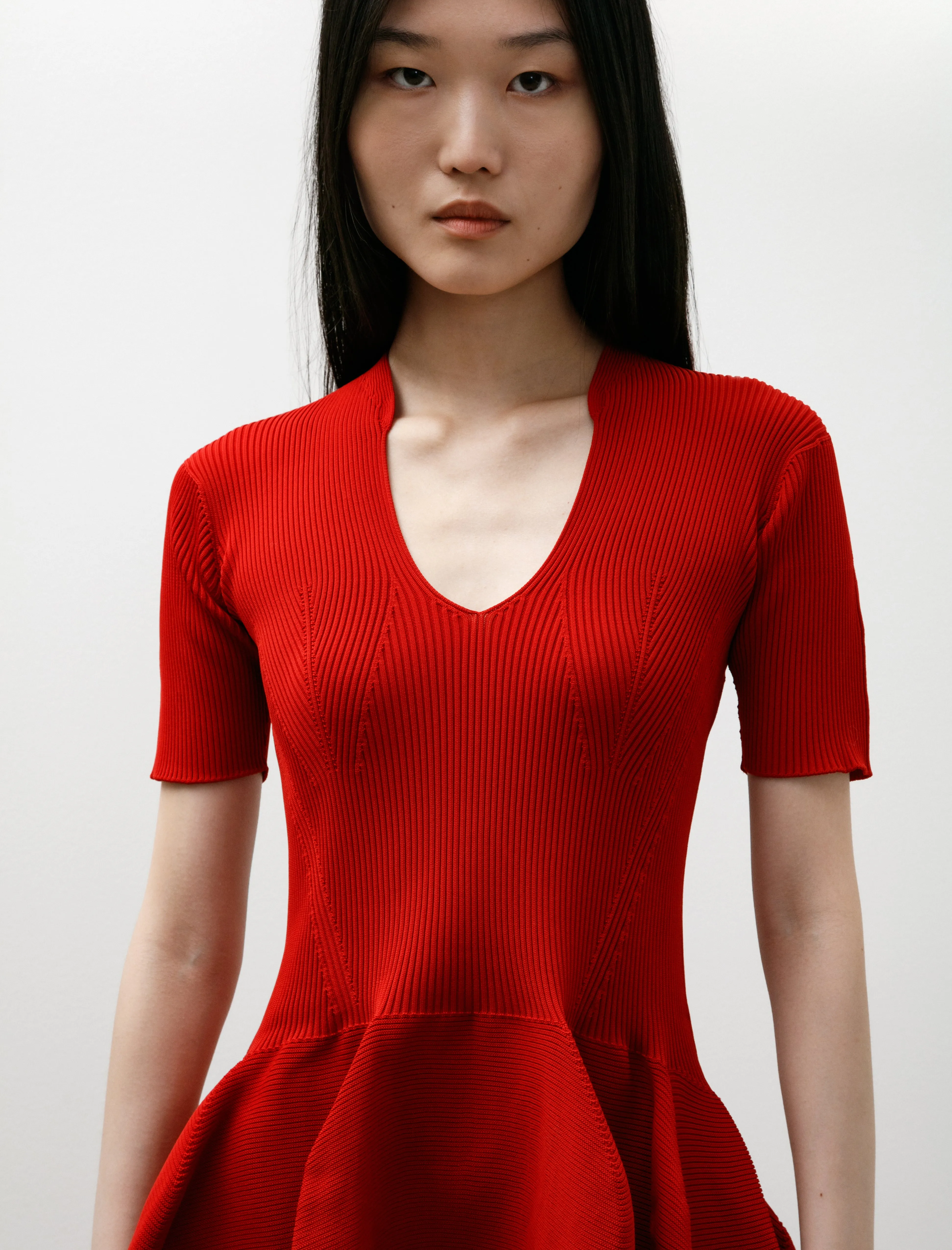 Pottery HS Stand Up Collar Mini Dress Red sold by SHOP NEIGHBOR product image thumbnail 4