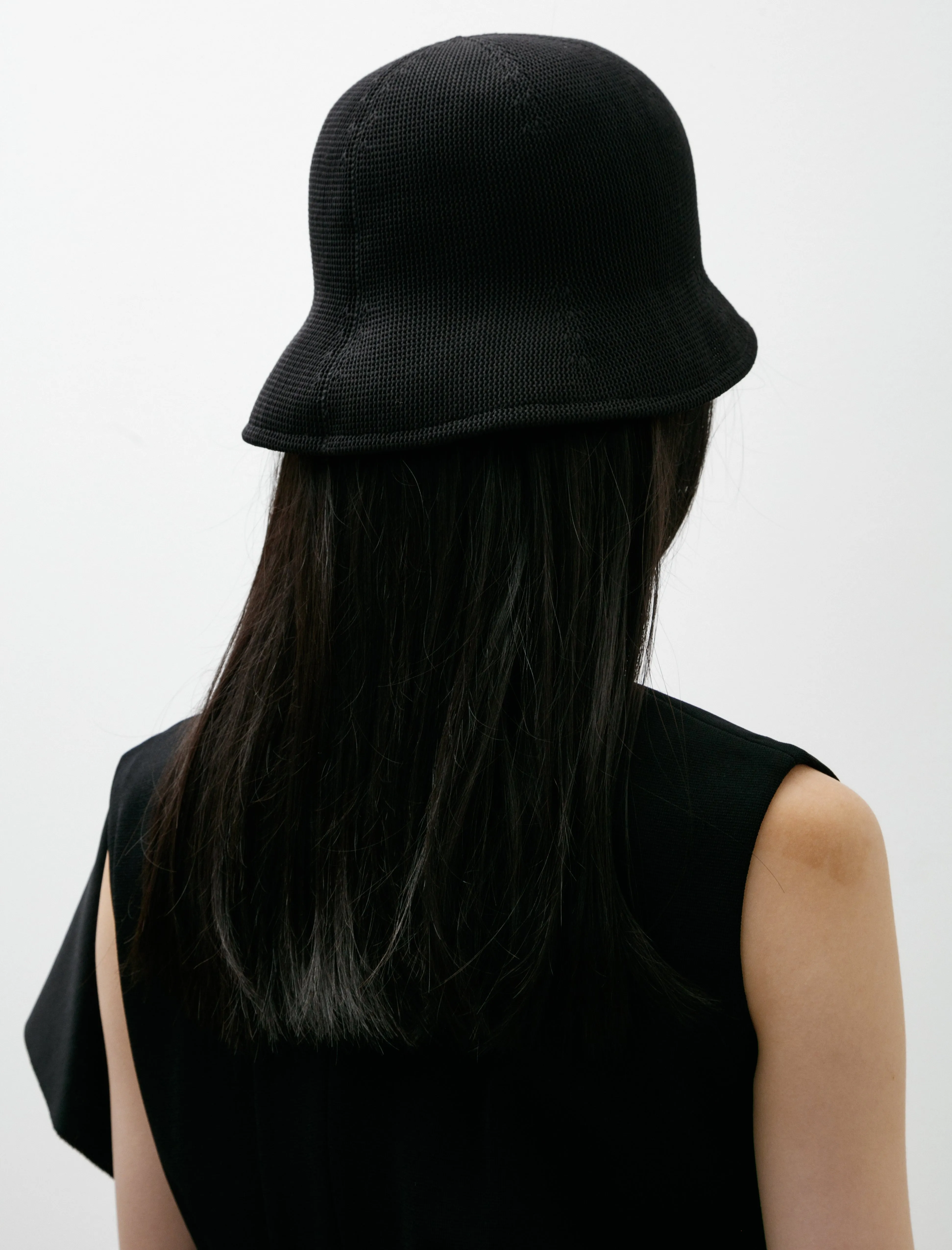 Mesh Asymmetric Hat Black sold by SHOP NEIGHBOR product image thumbnail 3