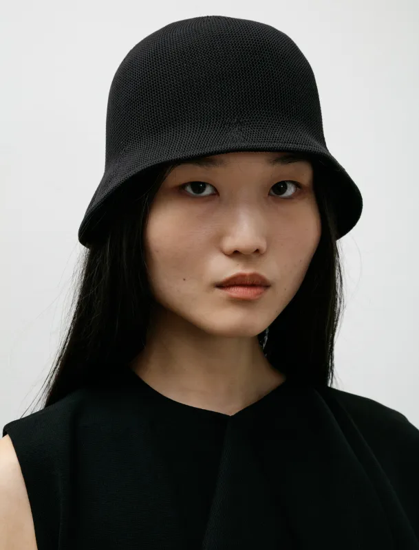 Mesh Asymmetric Hat Black sold by SHOP NEIGHBOR