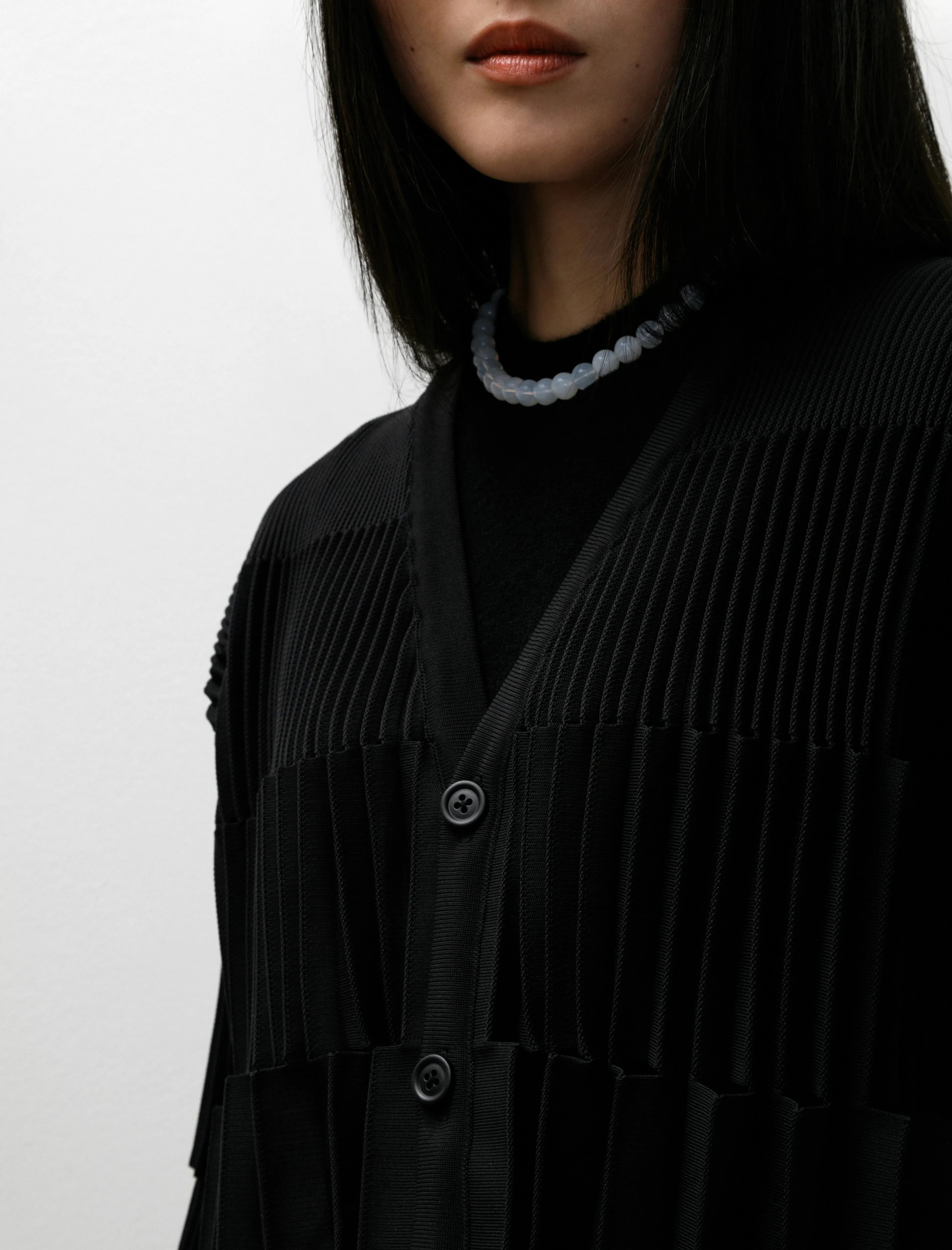 Accordion Cropped Cardigan Black sold by SHOP NEIGHBOR product image thumbnail 3