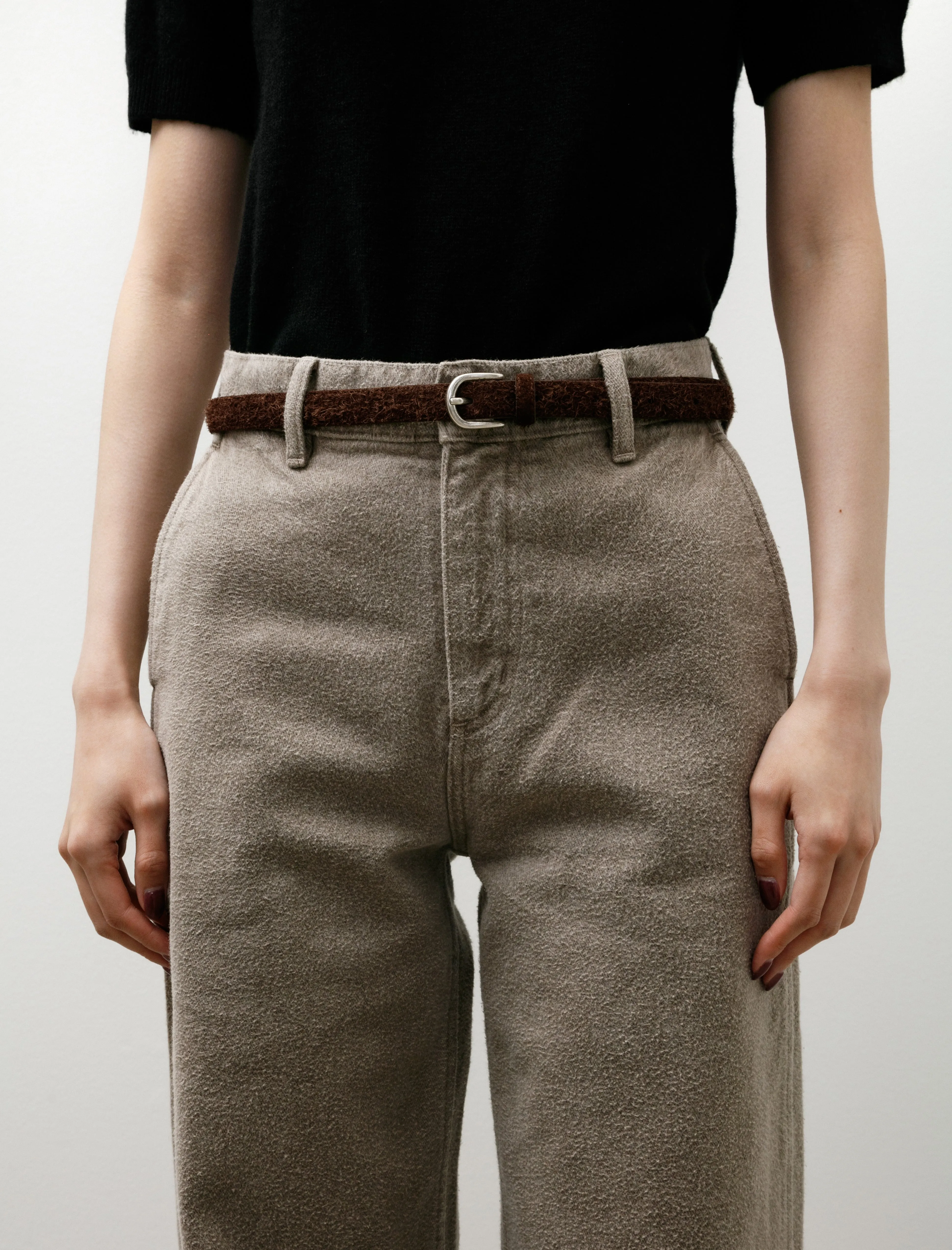 Purpose Belt Brown Fuzzy Suede sold by SHOP NEIGHBOR product image thumbnail 2