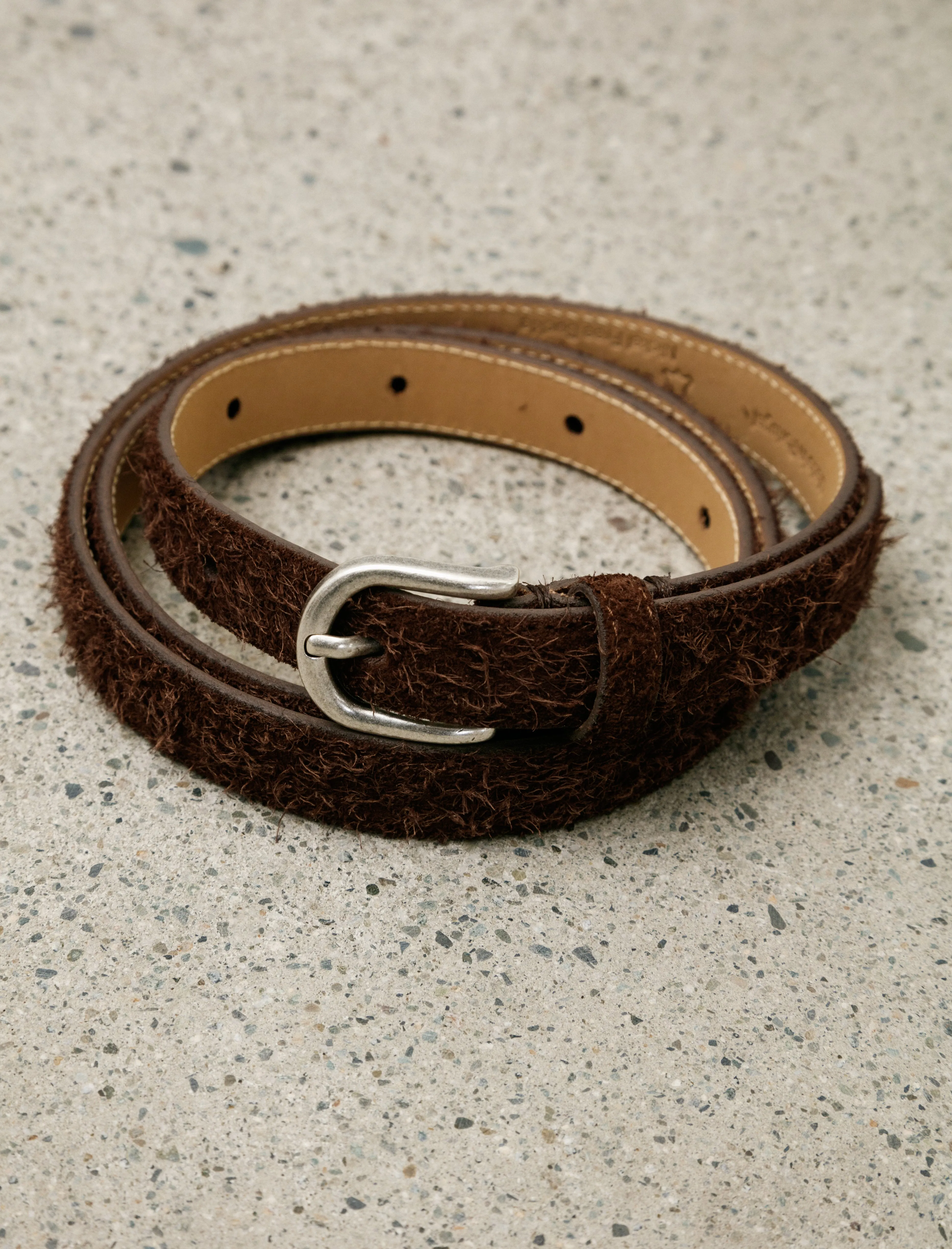 Purpose Belt Brown Fuzzy Suede sold by SHOP NEIGHBOR