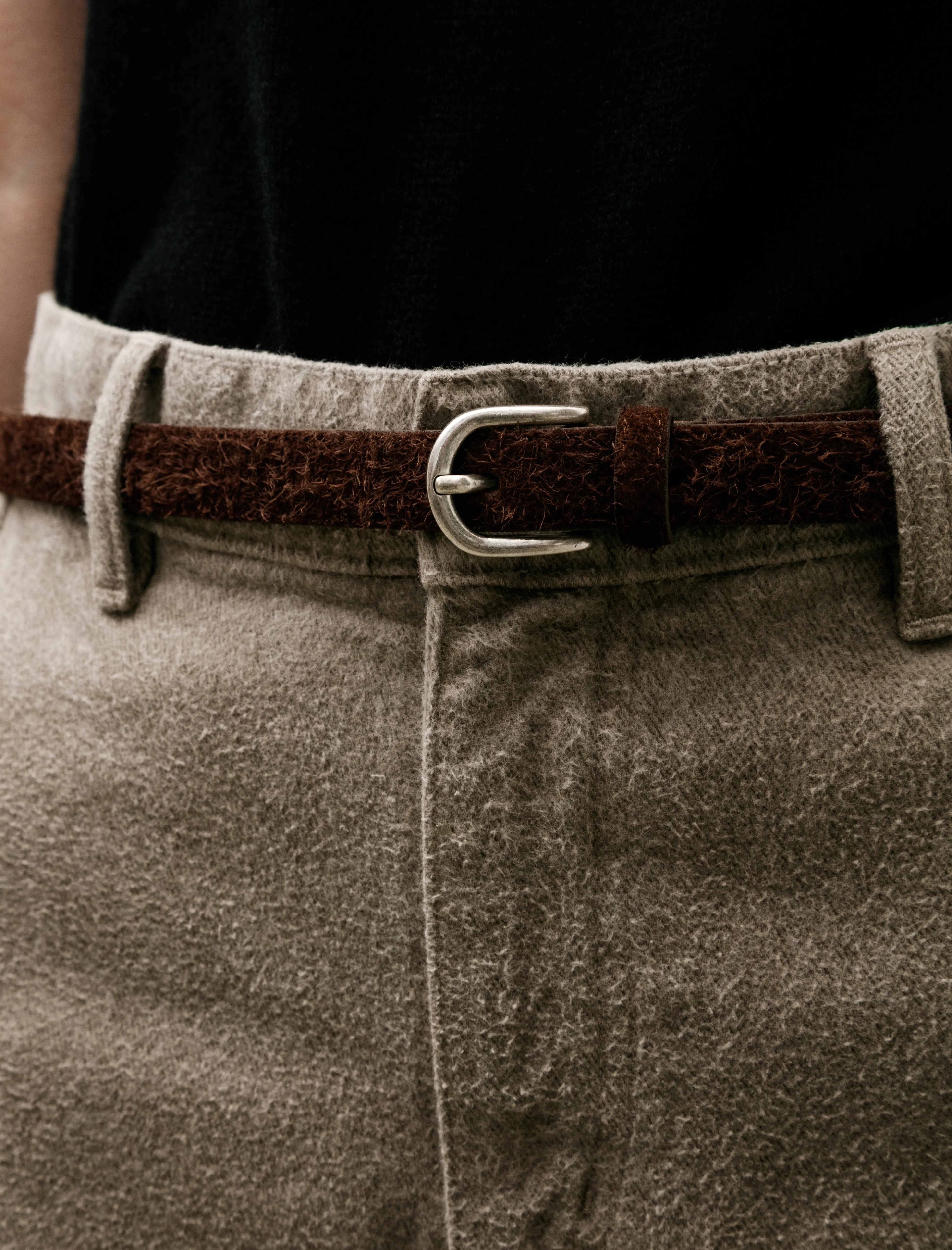 Purpose Belt Brown Fuzzy Suede sold by SHOP NEIGHBOR product image thumbnail 3