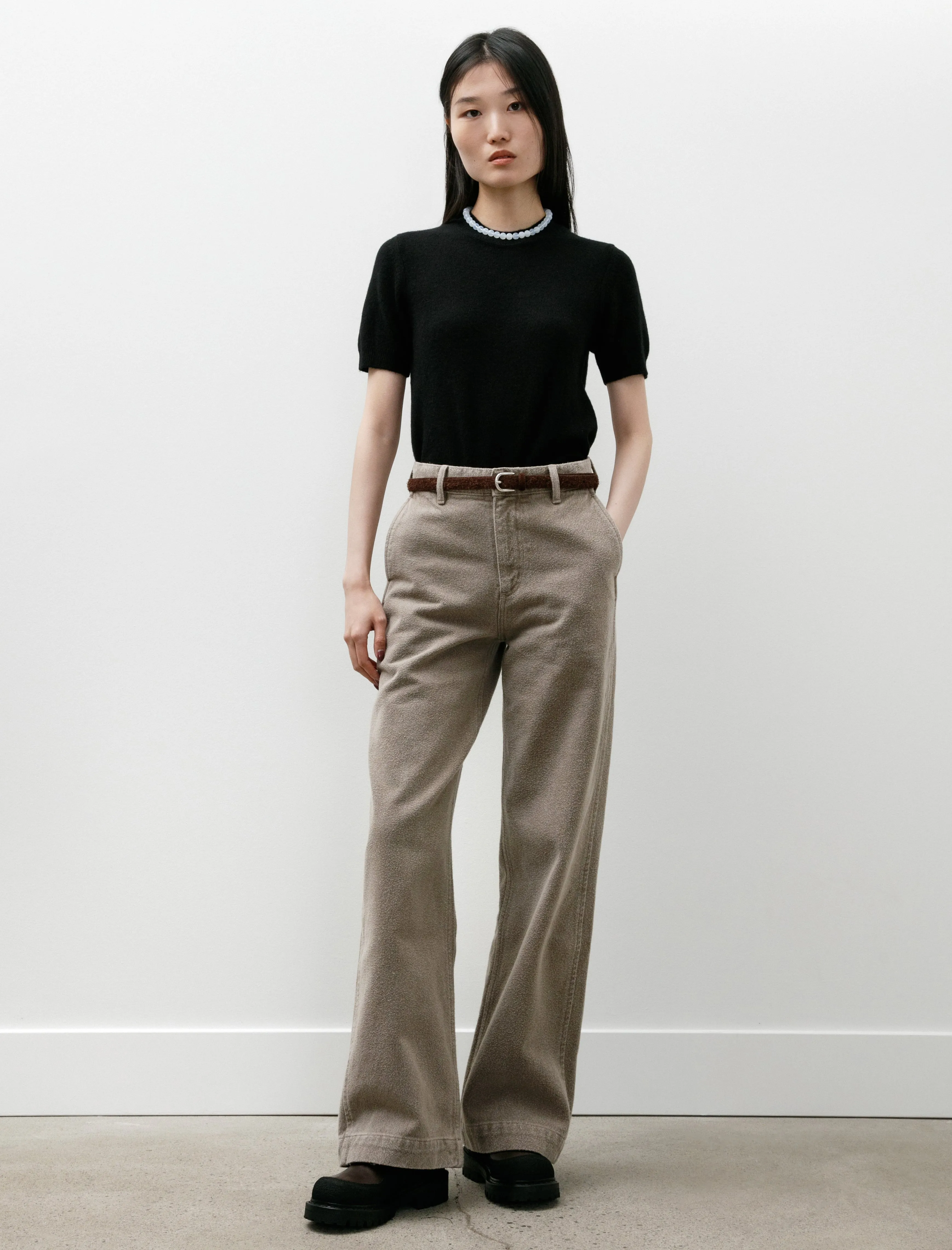 Womens Straight Cut Jeans Brushed Mudstone sold by SHOP NEIGHBOR