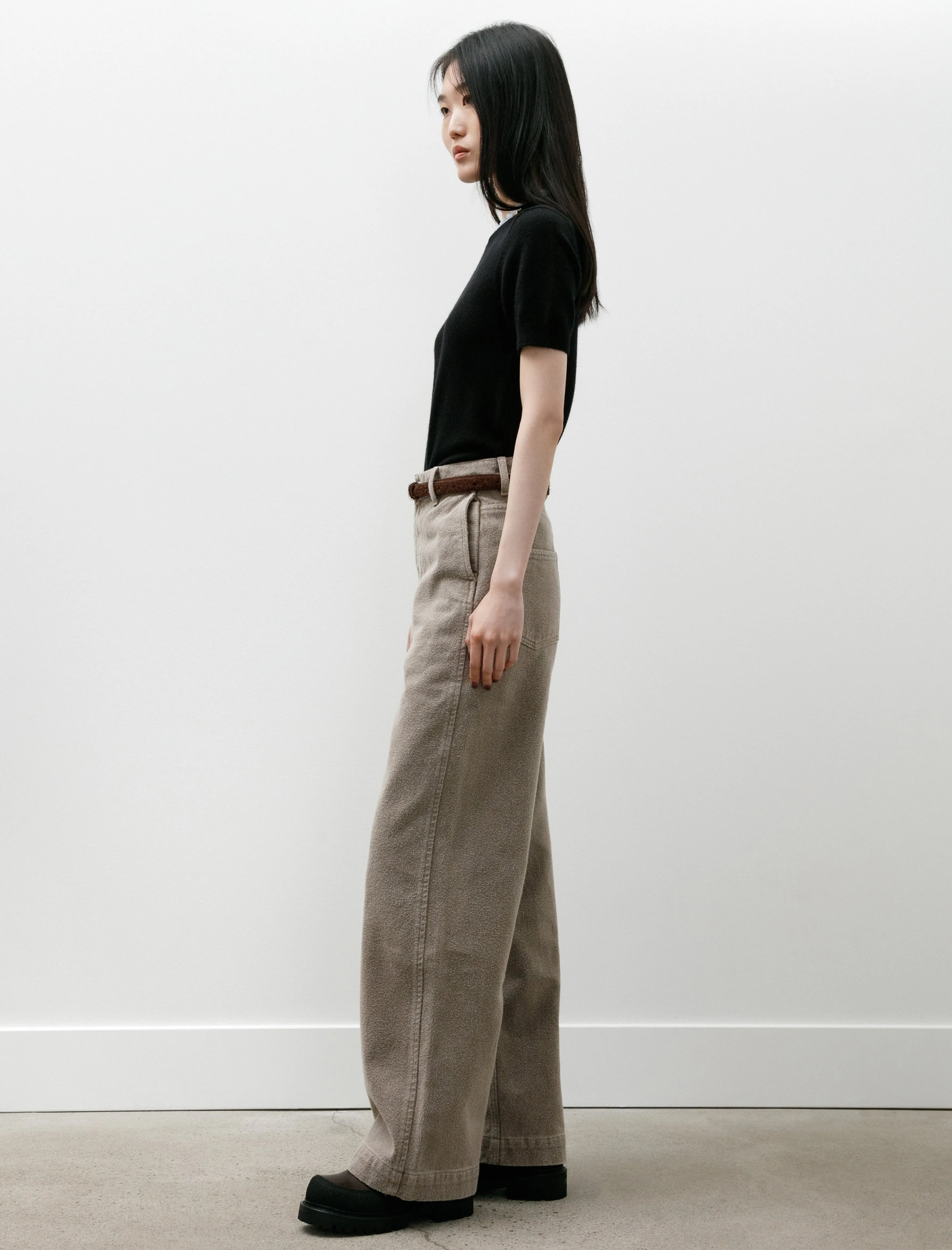 Womens Straight Cut Jeans Brushed Mudstone sold by SHOP NEIGHBOR product image thumbnail 3