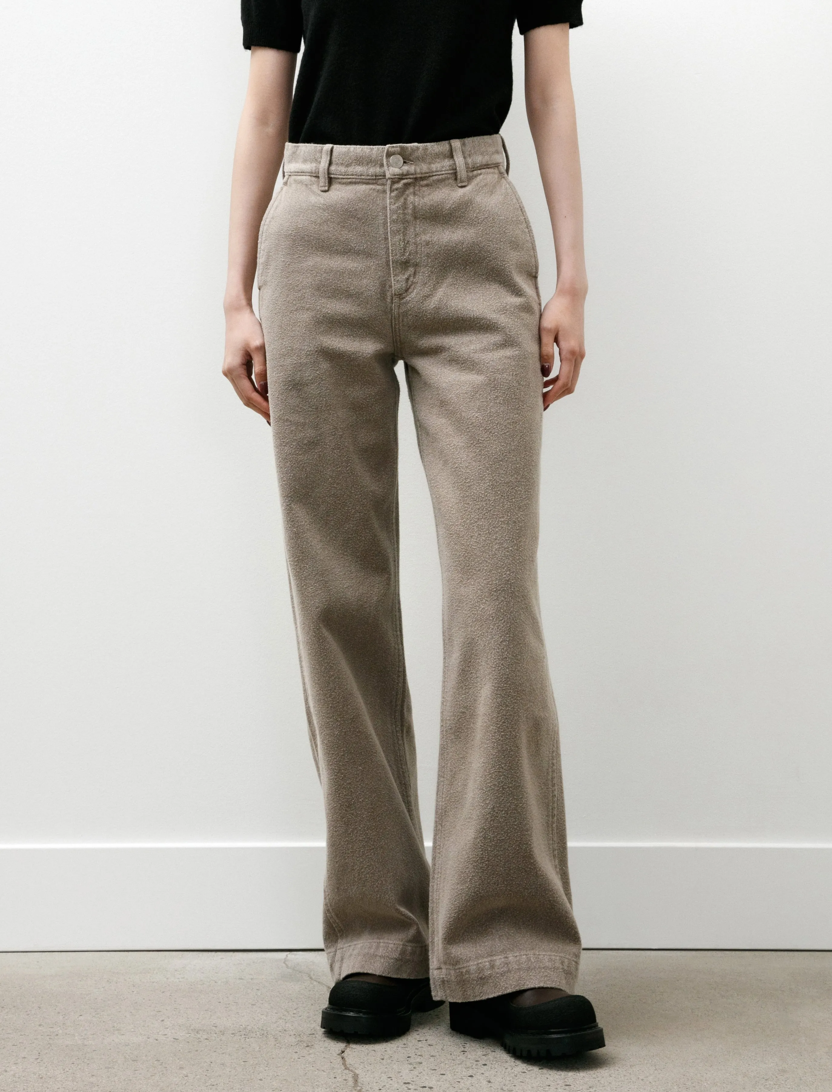 Womens Straight Cut Jeans Brushed Mudstone sold by SHOP NEIGHBOR product image thumbnail 2