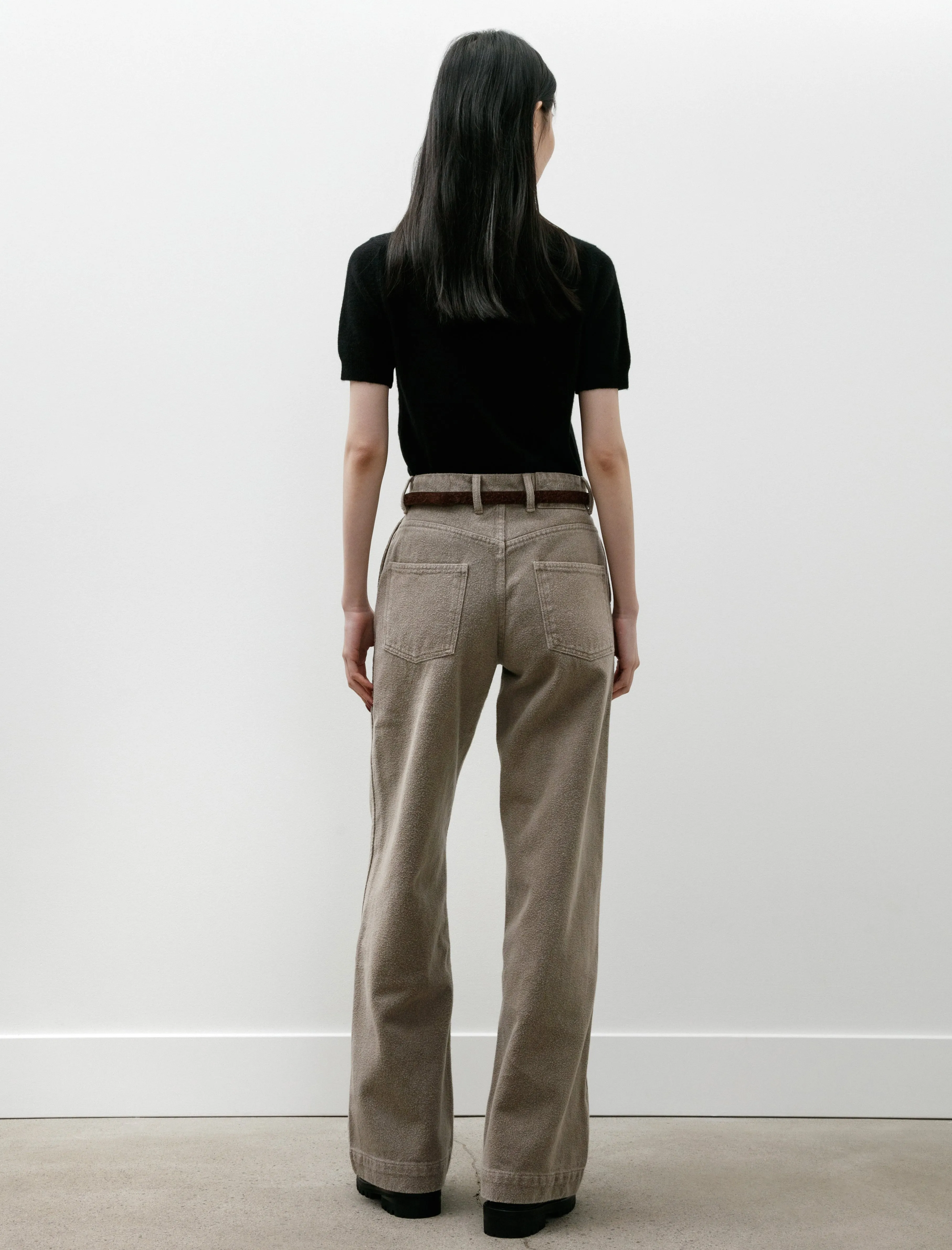 Womens Straight Cut Jeans Brushed Mudstone sold by SHOP NEIGHBOR product image thumbnail 5