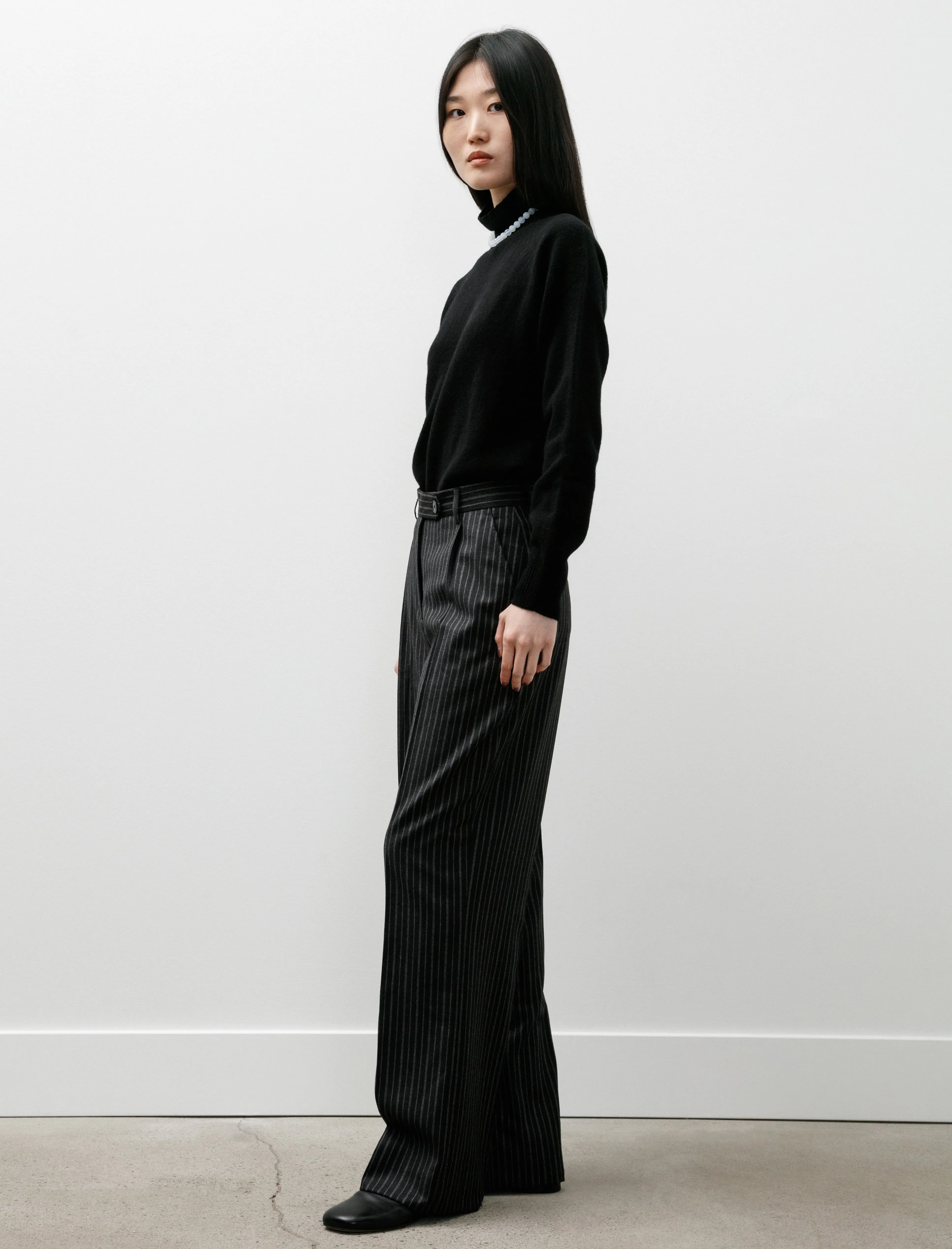 Primary Trousers Anthracite Multi Stripe Wool sold by SHOP NEIGHBOR product image thumbnail 3