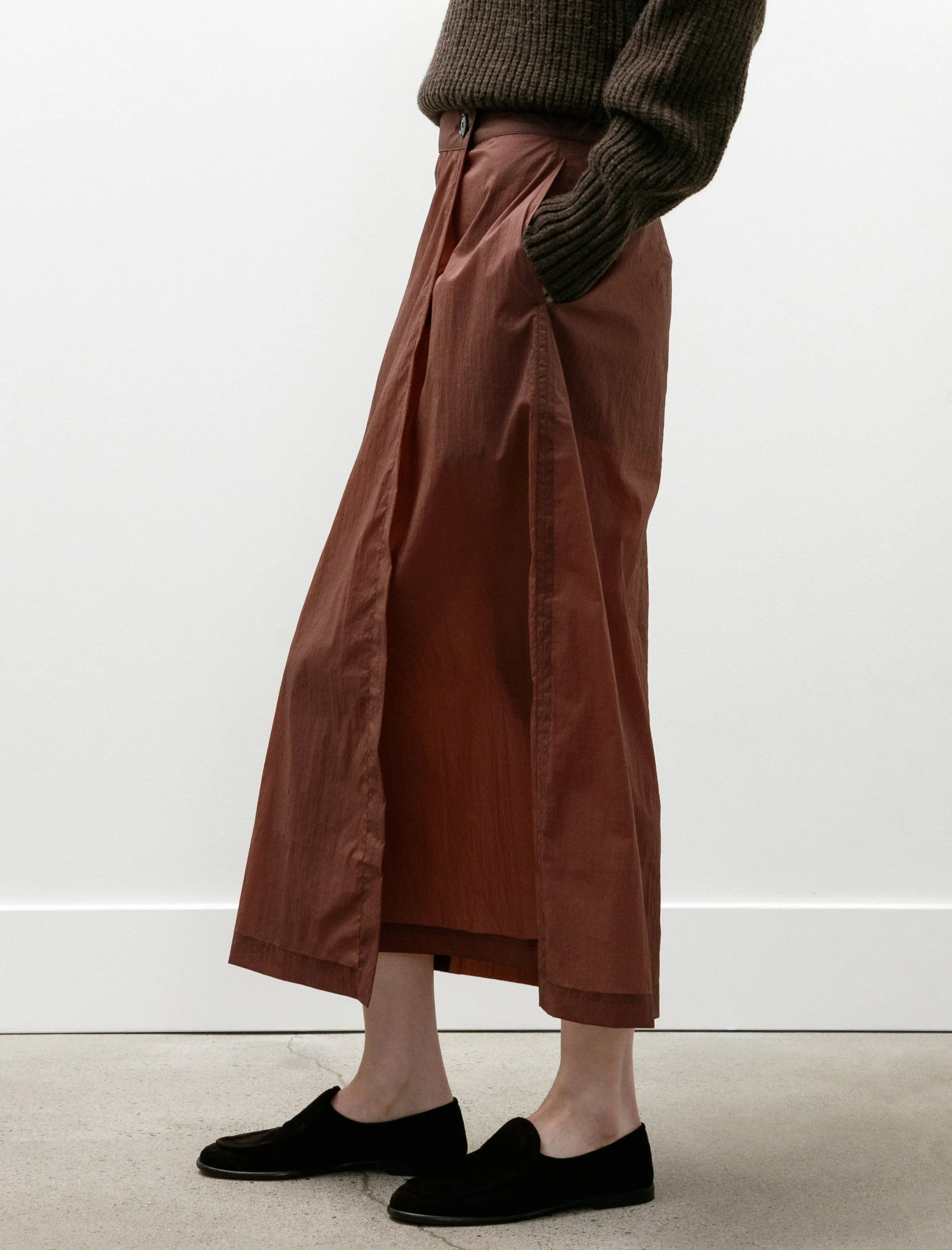 Classic Wrap Skirt Merlot Crinkled Tech sold by SHOP NEIGHBOR product image thumbnail 4