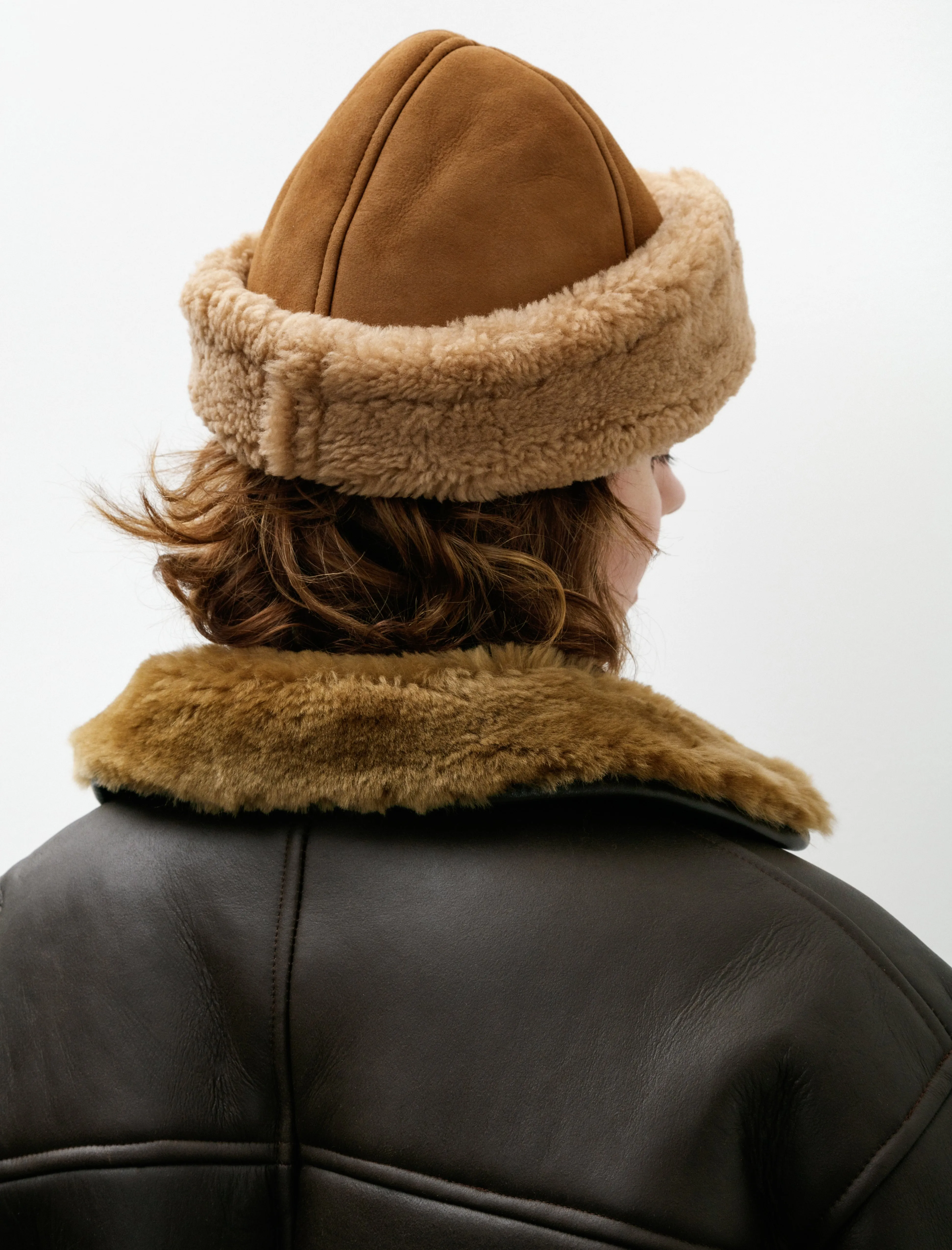 Suede Back Curly Cap Tan sold by SHOP NEIGHBOR product image thumbnail 3