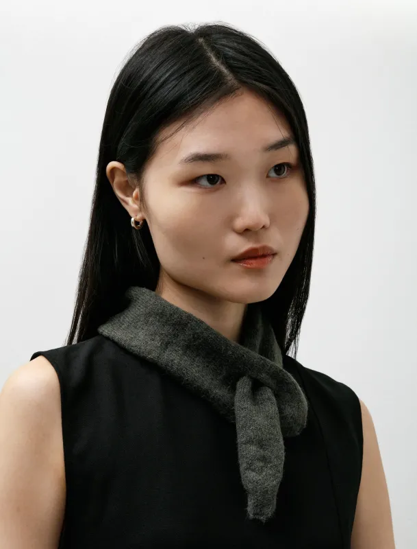 Miniature Scarf Moss Green Fuzzy Alpaca sold by SHOP NEIGHBOR