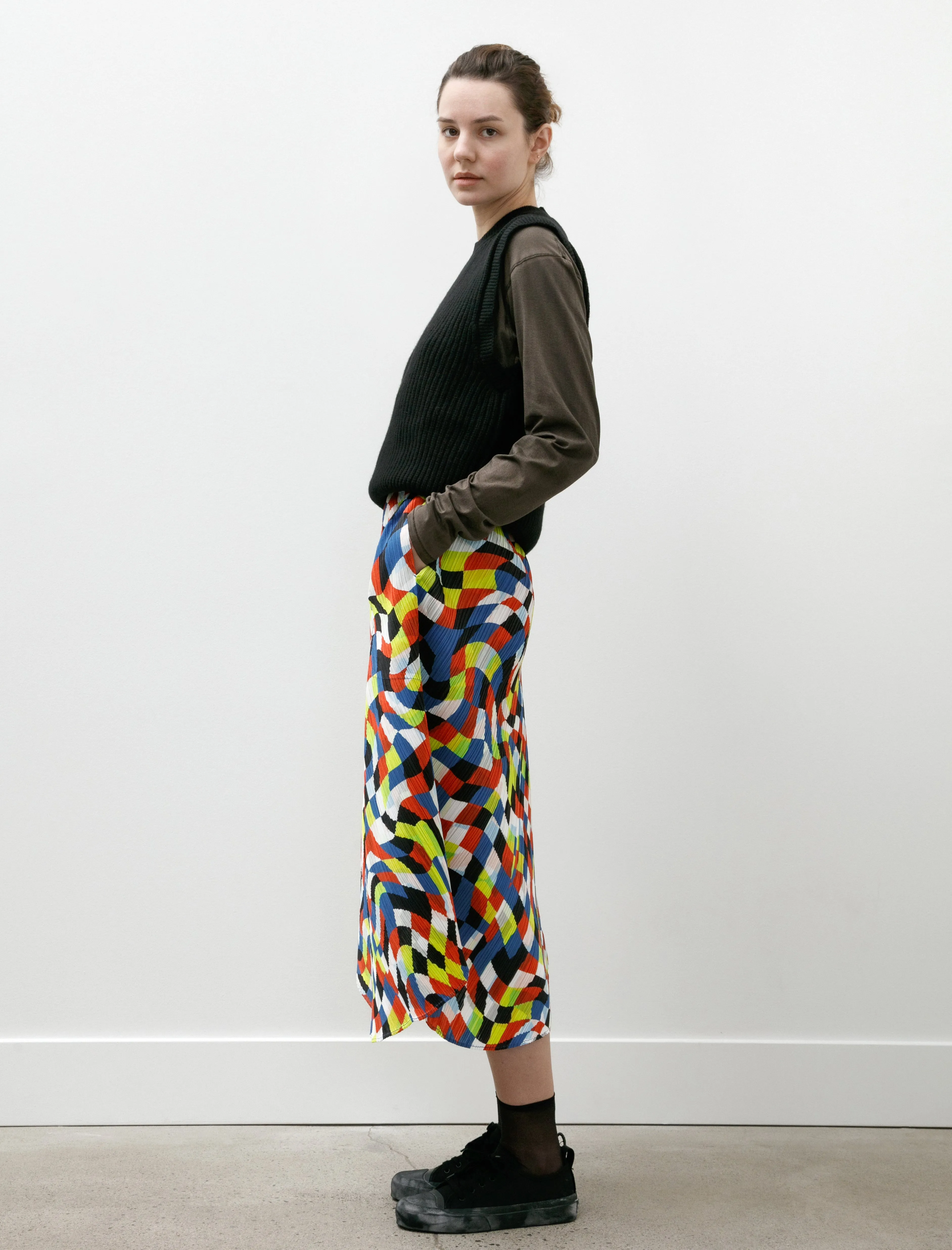 Dancing Squares Skirt Multi sold by SHOP NEIGHBOR product image thumbnail 3