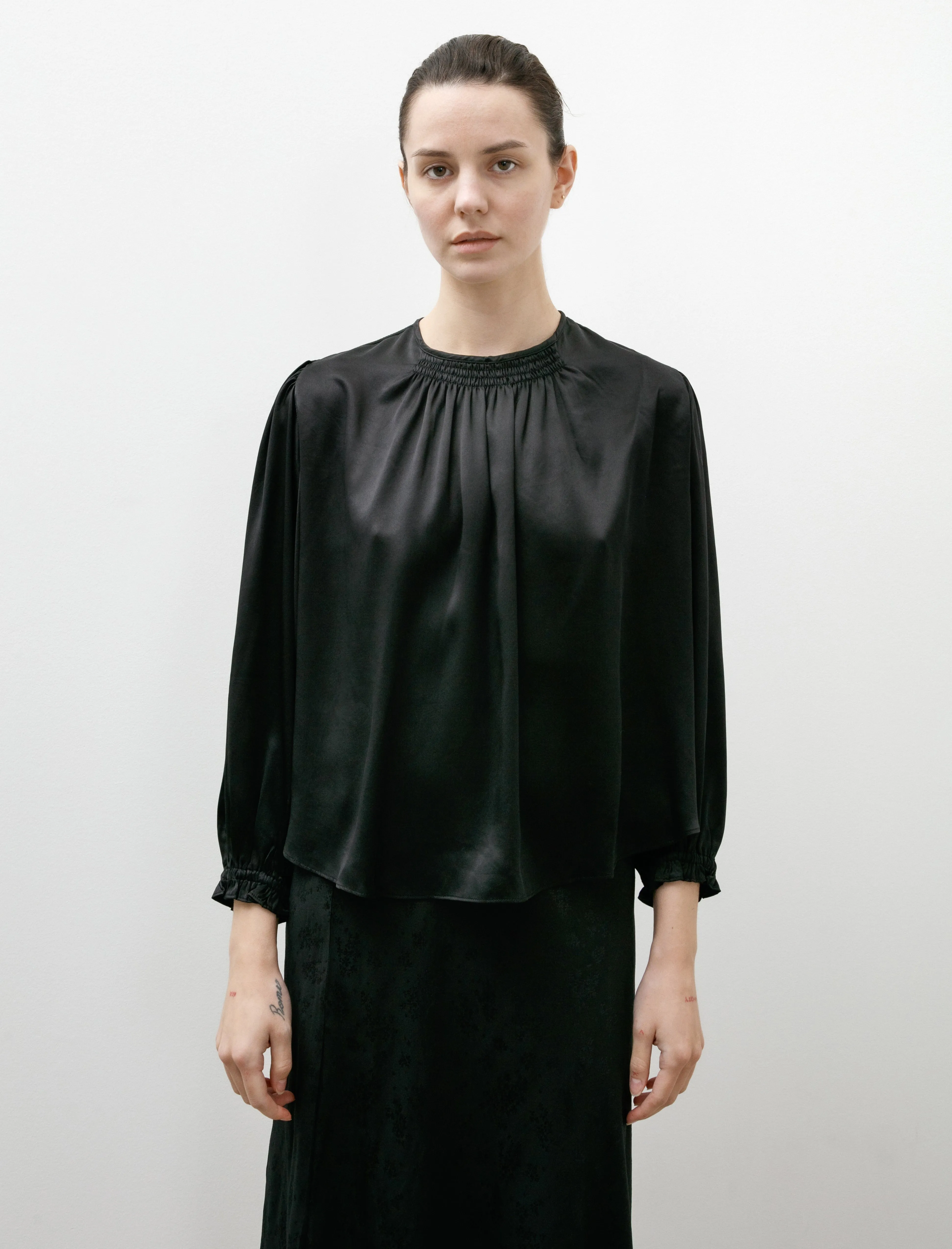 Belle Blouse Black sold by SHOP NEIGHBOR