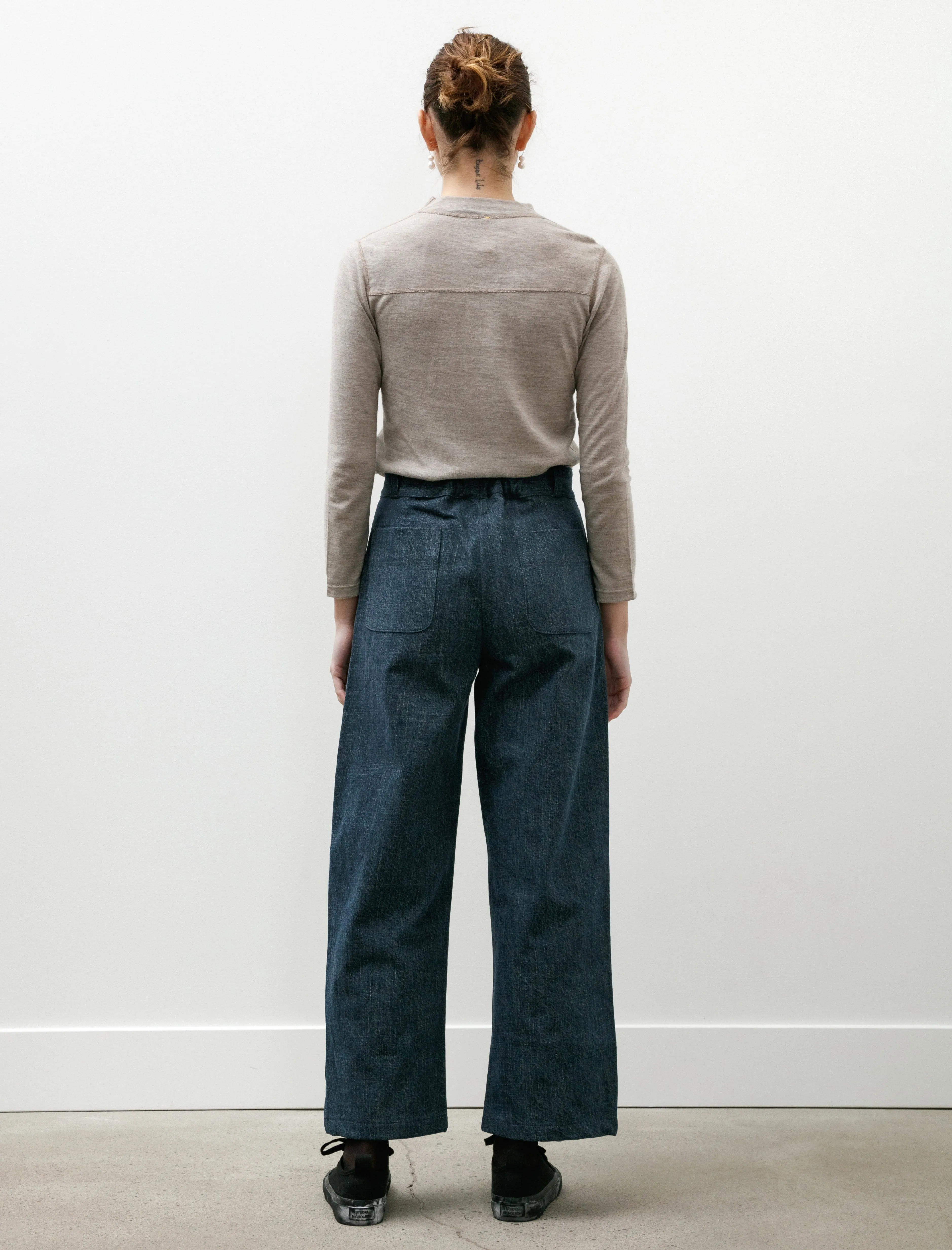 W-R19 Pants-4 High Wide Pants Fade Denim sold by SHOP NEIGHBOR product image thumbnail 5