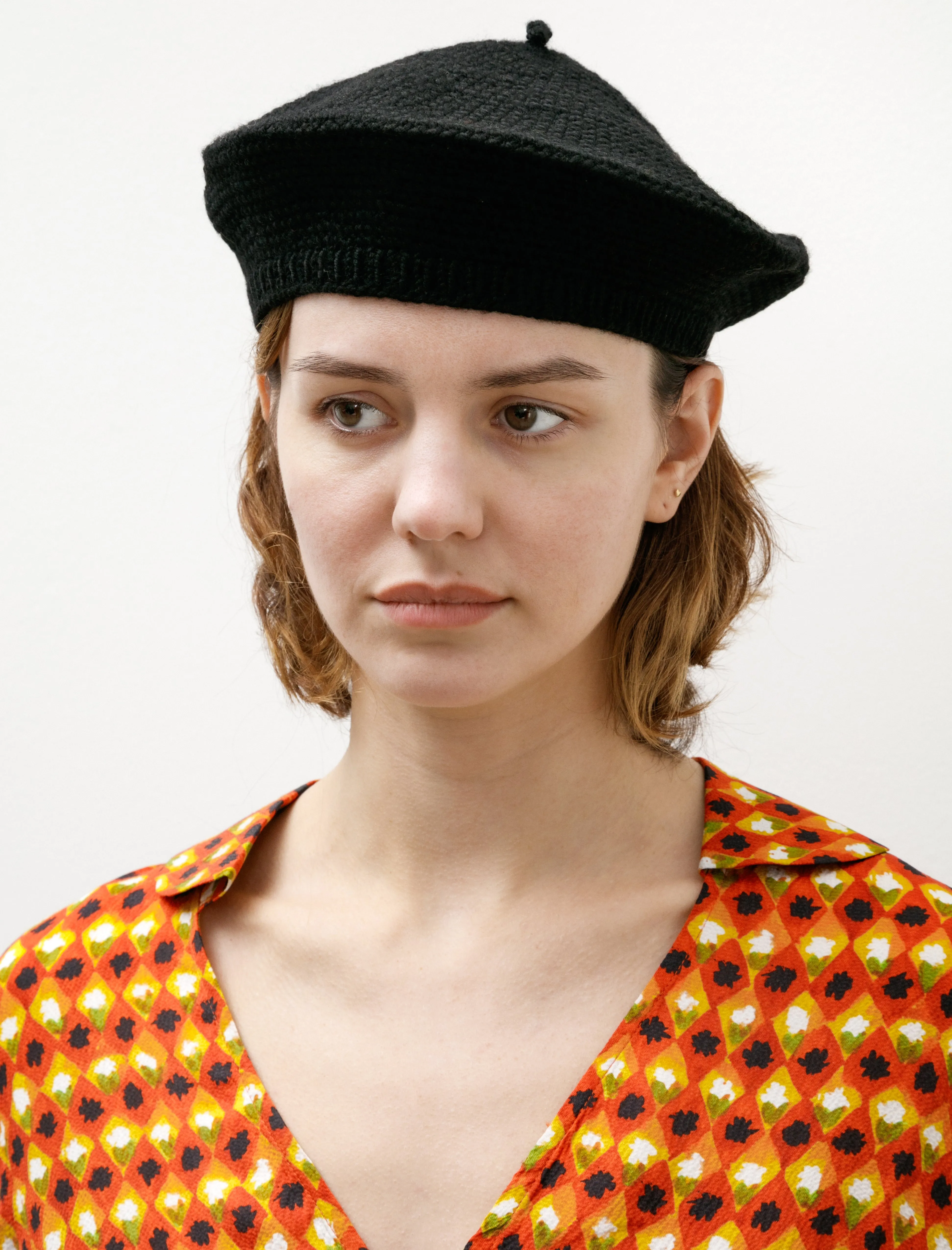 Crochet Beret Black sold by SHOP NEIGHBOR product image thumbnail 2