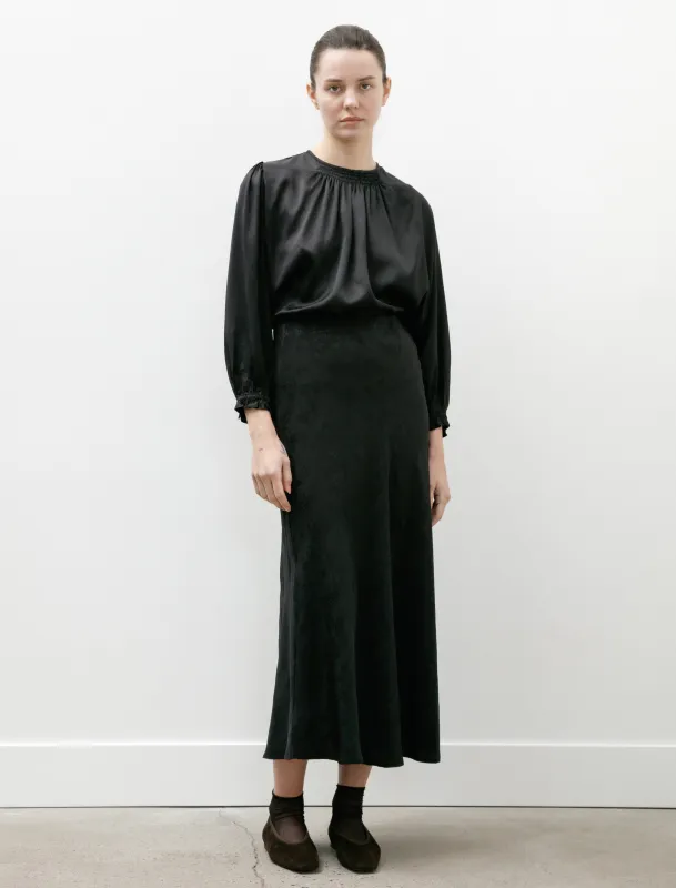 Moonflower Jacquard Skirt Black sold by SHOP NEIGHBOR