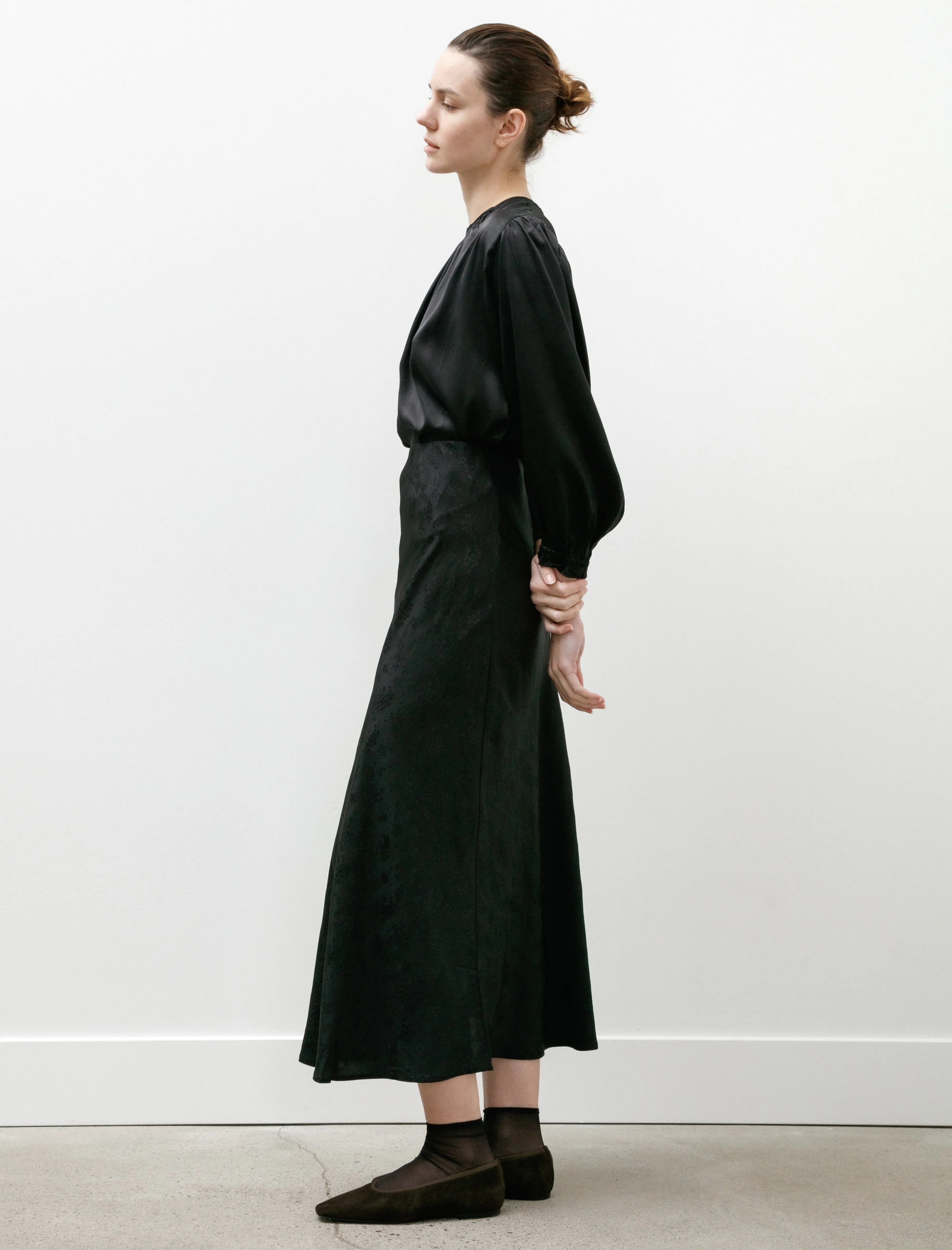 Moonflower Jacquard Skirt Black sold by SHOP NEIGHBOR product image thumbnail 3