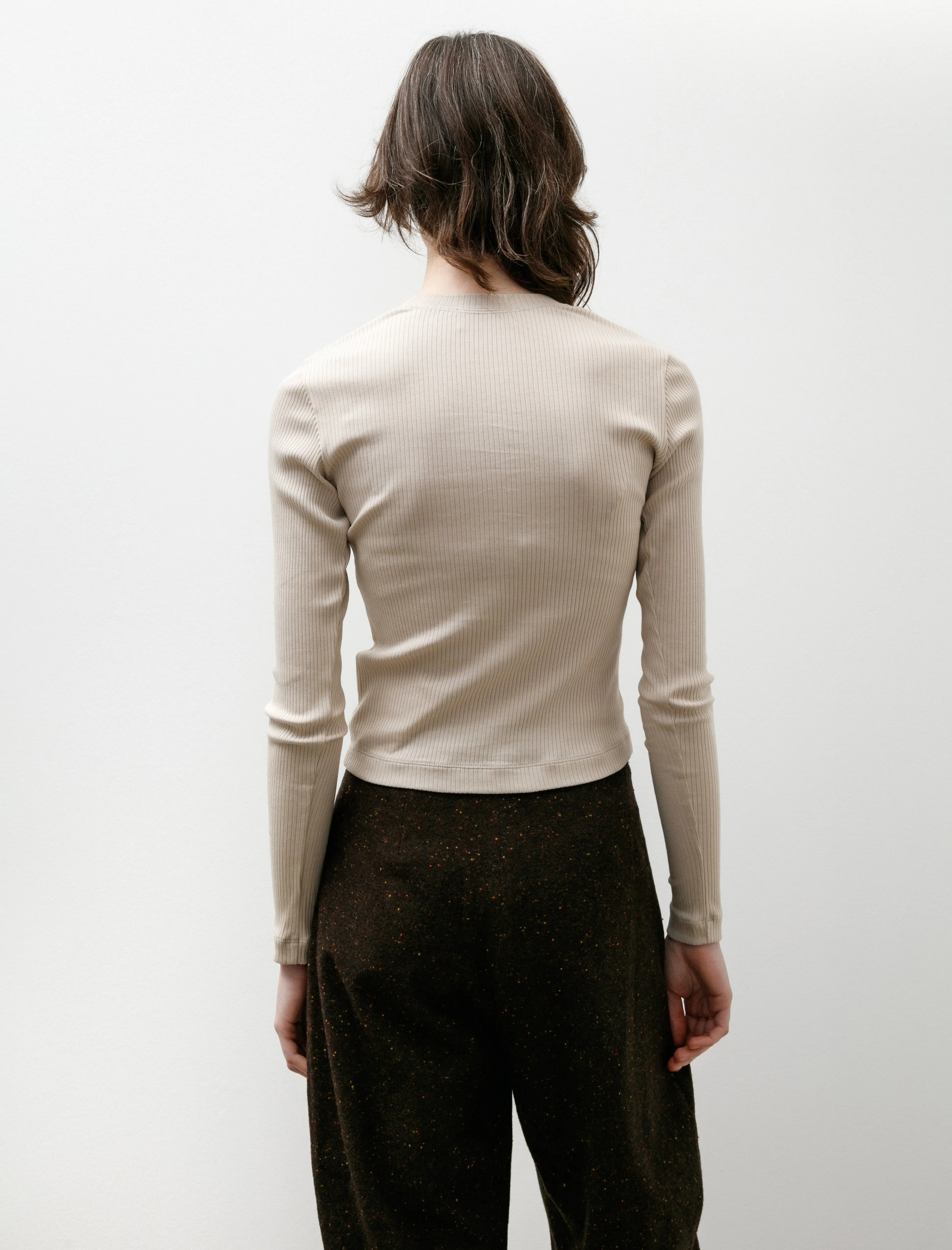 Rib Tight Crew Neck Beige sold by SHOP NEIGHBOR product image thumbnail 4