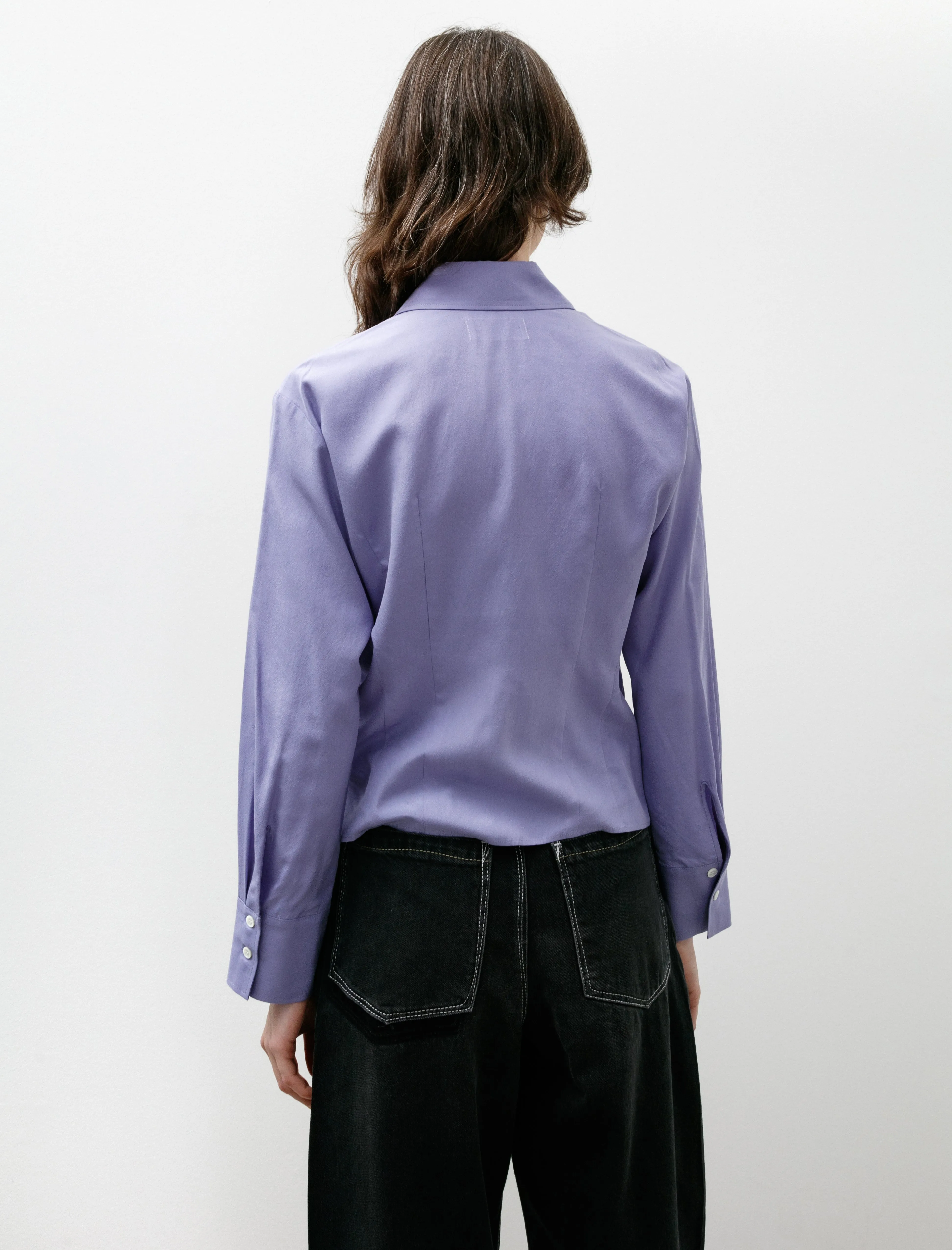 Silk Dart Shirt Purple sold by SHOP NEIGHBOR product image thumbnail 4
