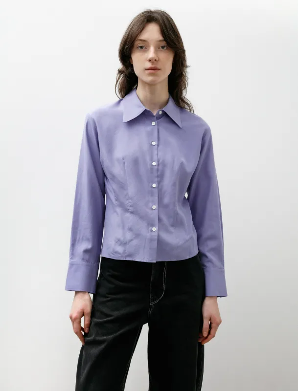 Silk Dart Shirt Purple sold by SHOP NEIGHBOR