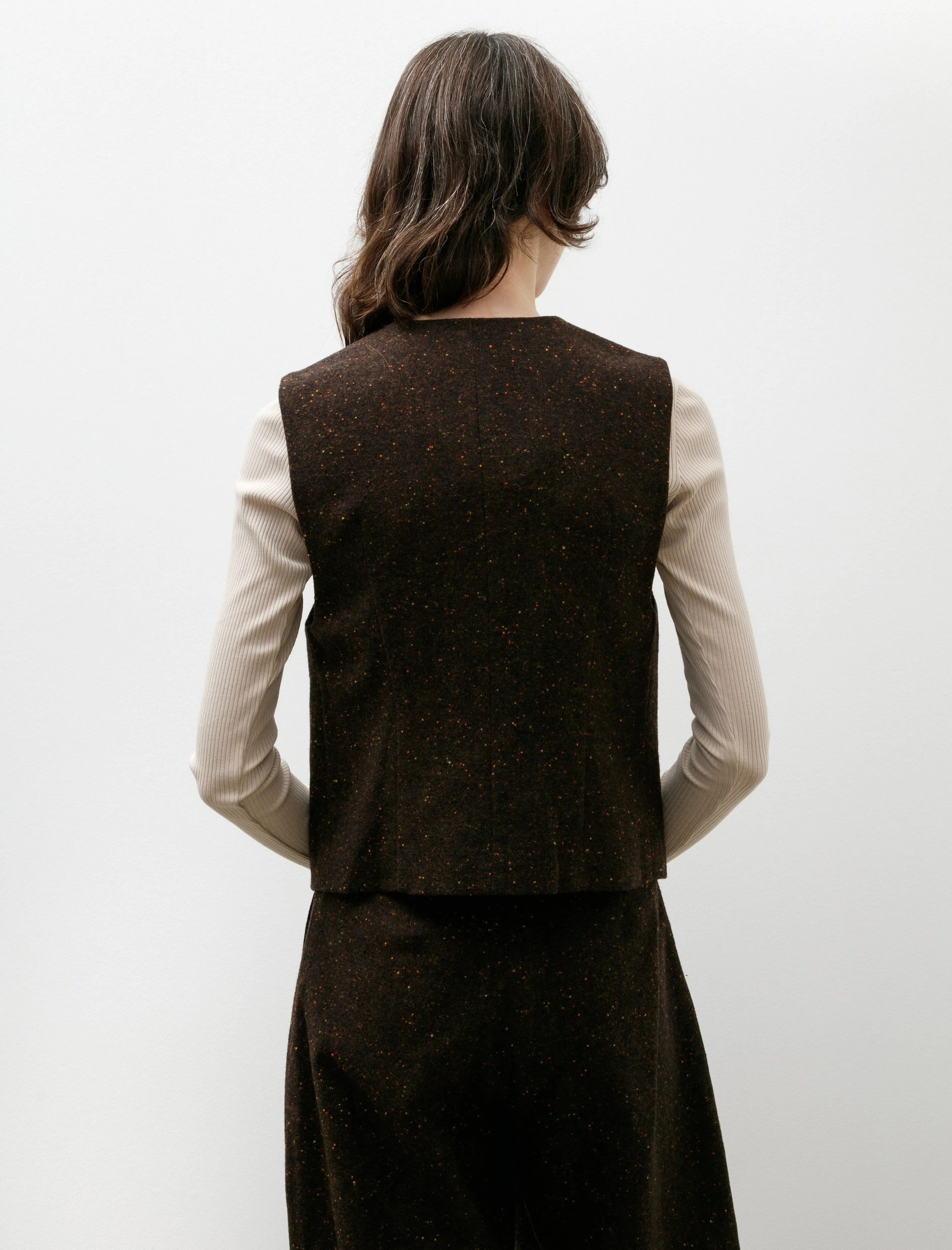 Colour Nep Vest Brown sold by SHOP NEIGHBOR product image thumbnail 4
