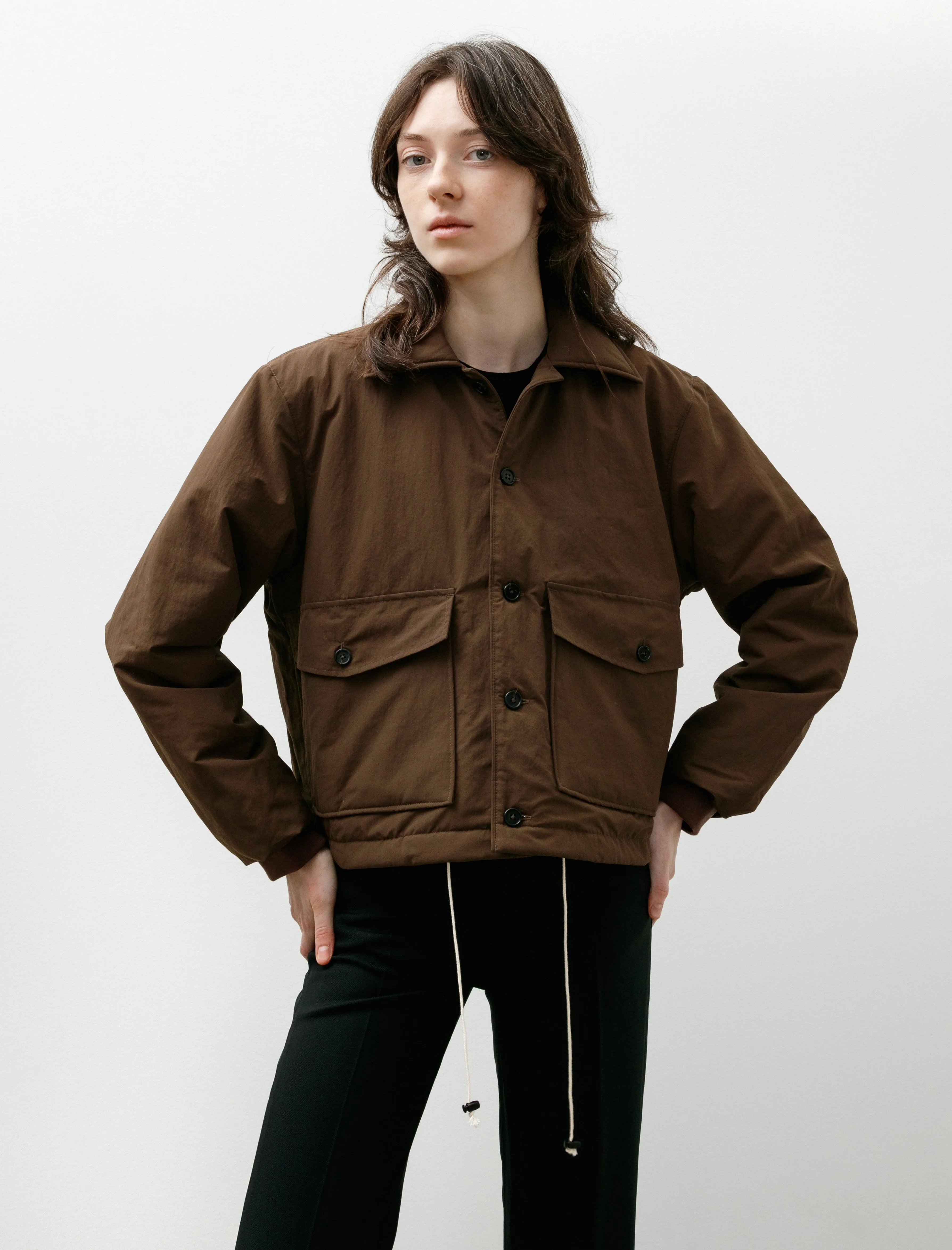 Puffed Simple Jacket Brown sold by SHOP NEIGHBOR product image thumbnail 2