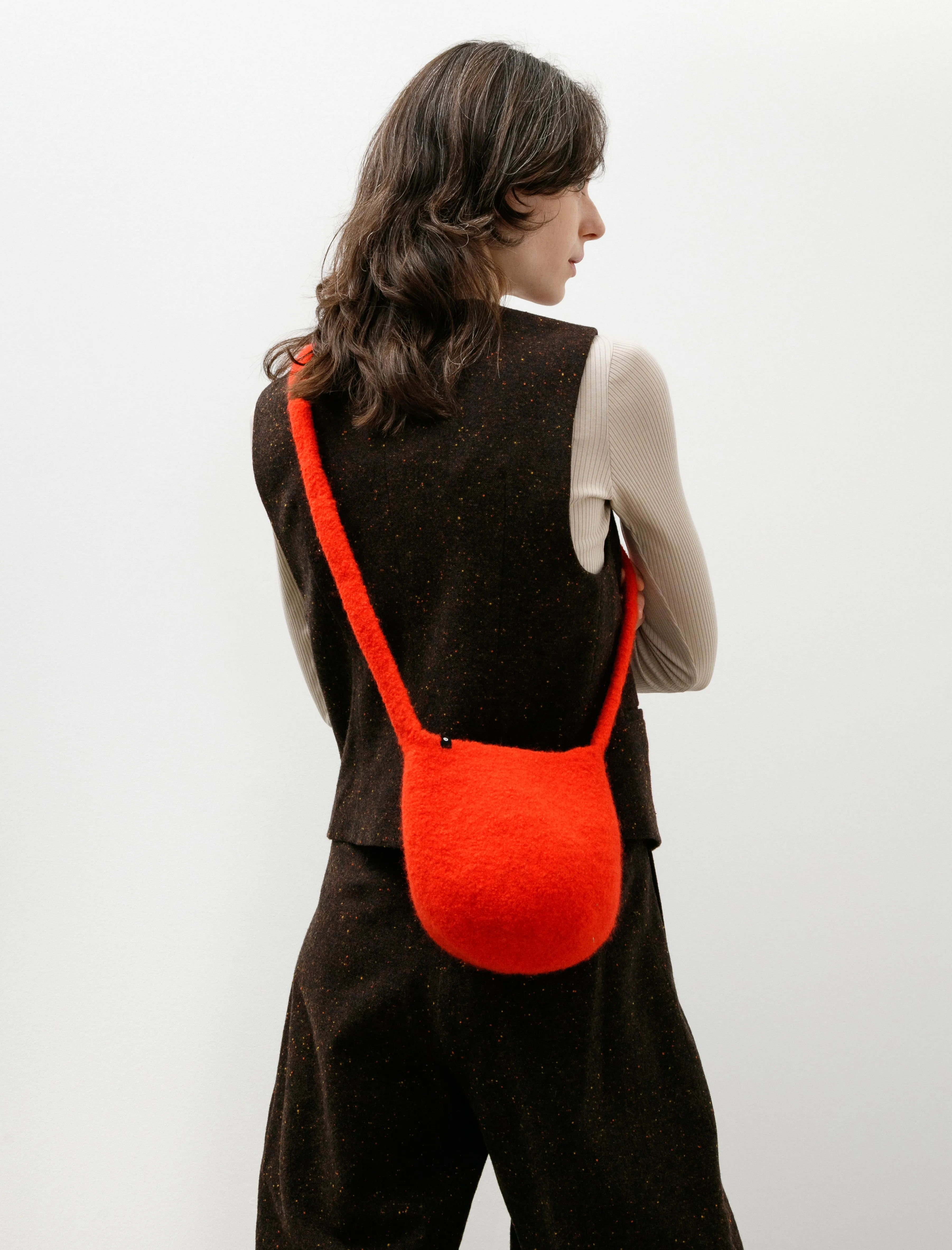 Long Strap Smallest Bucket Bag Scarlet sold by SHOP NEIGHBOR product image thumbnail 3