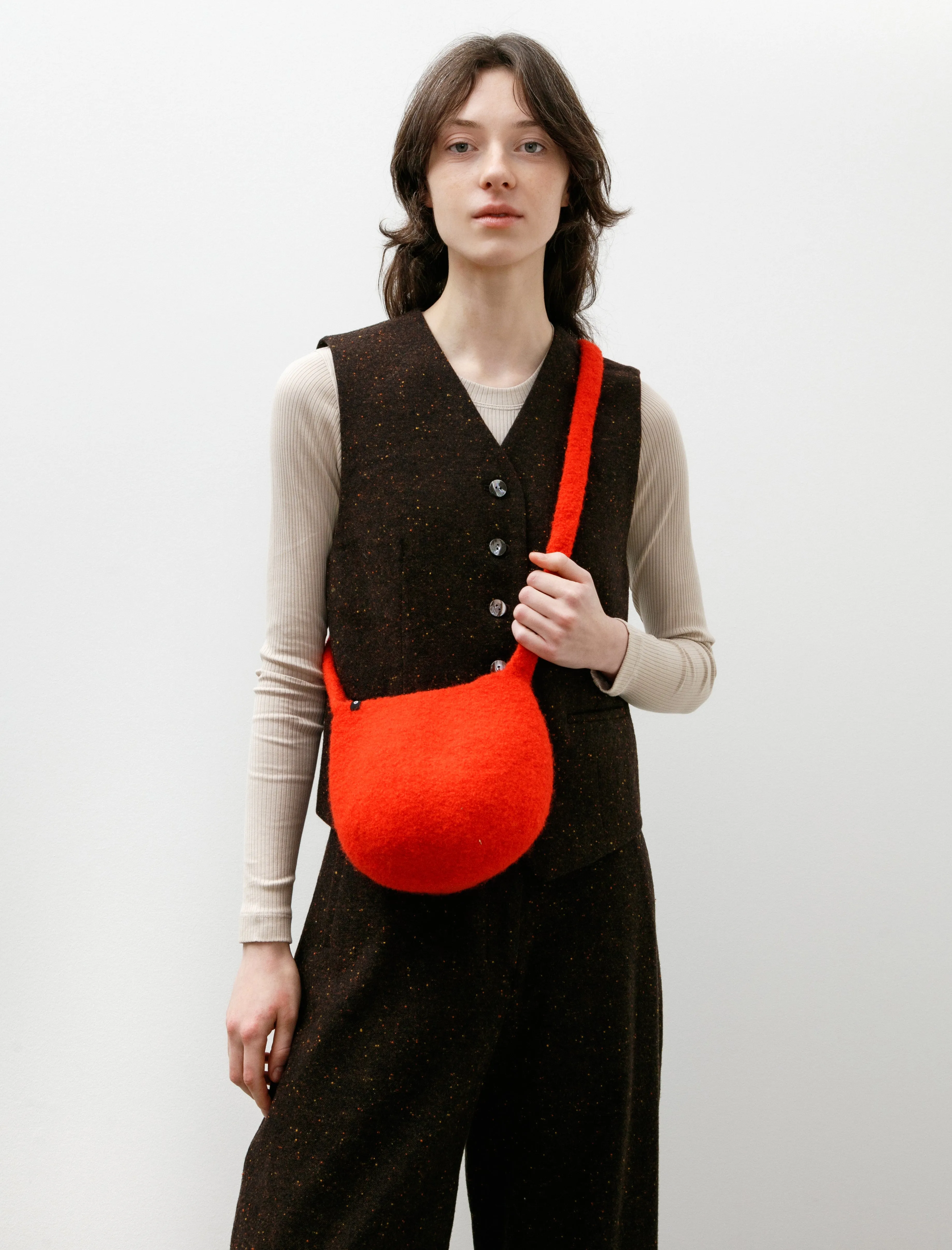 Long Strap Smallest Bucket Bag Scarlet sold by SHOP NEIGHBOR product image thumbnail 2