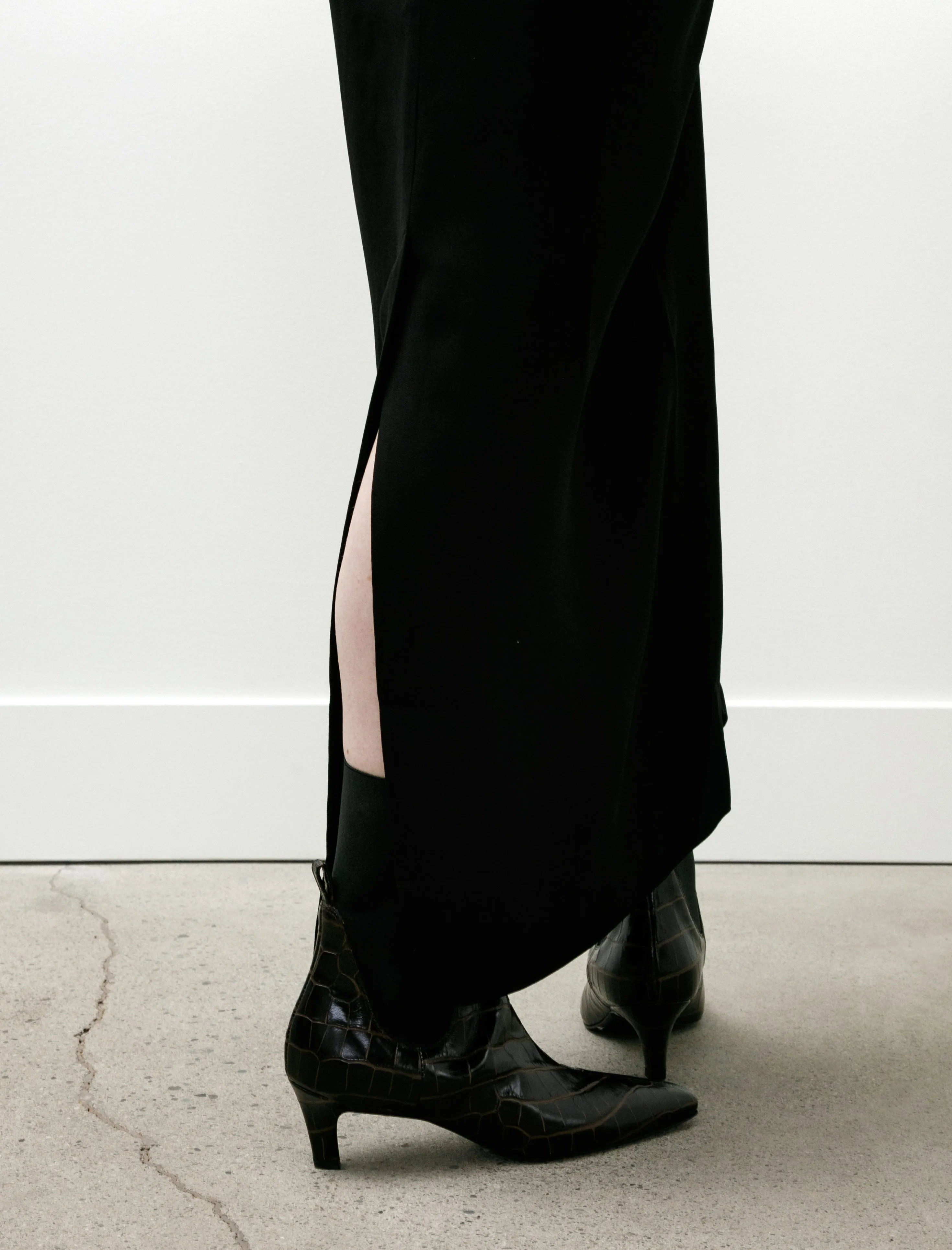 Long Sleeve Slouch Waist Dress Black sold by SHOP NEIGHBOR product image thumbnail 4