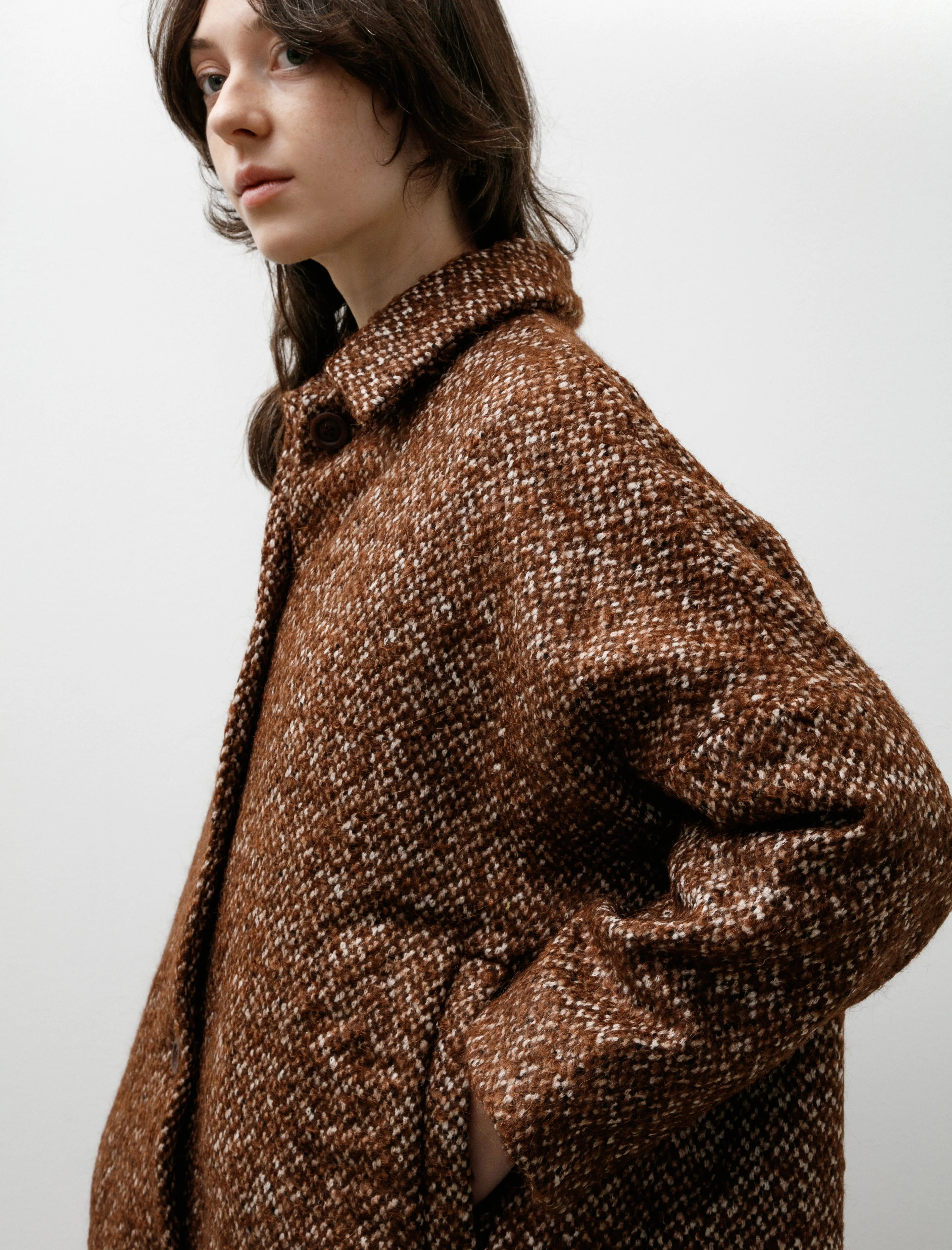 Big Blobby Coat Tweed Brown sold by SHOP NEIGHBOR product image thumbnail 2