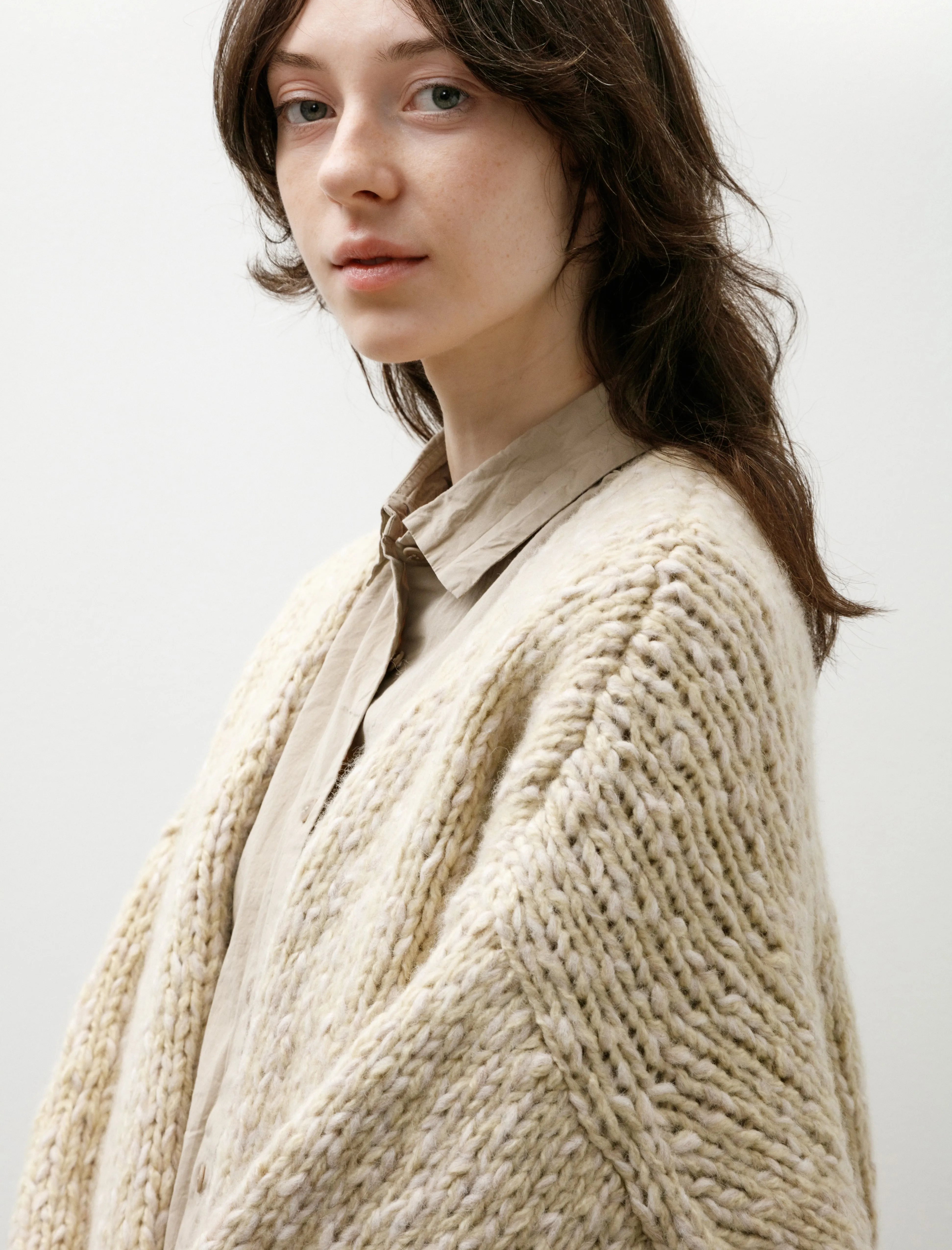 Short Cardigan Marled Ecru sold by SHOP NEIGHBOR product image thumbnail 2