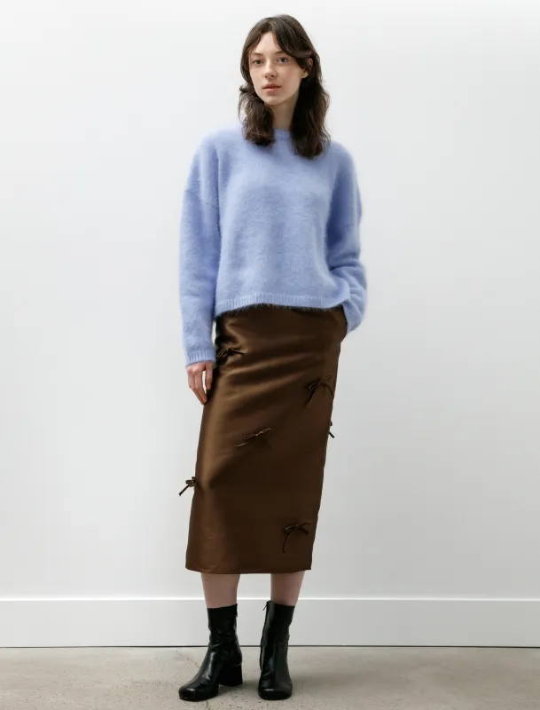 Simple Bow Skirt Brown sold by SHOP NEIGHBOR