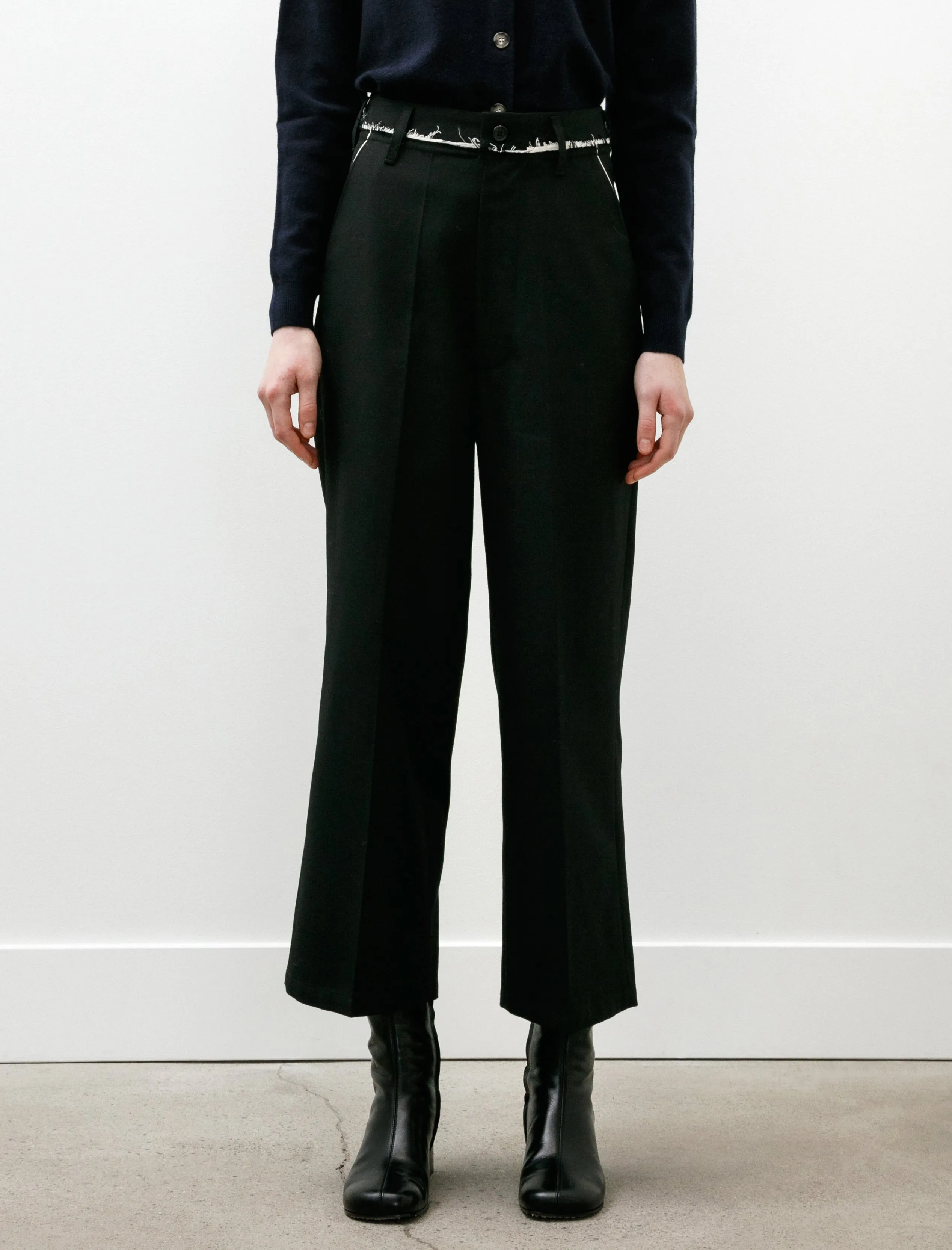 Straight Slack Poly Wool Twill Black sold by SHOP NEIGHBOR product image thumbnail 2