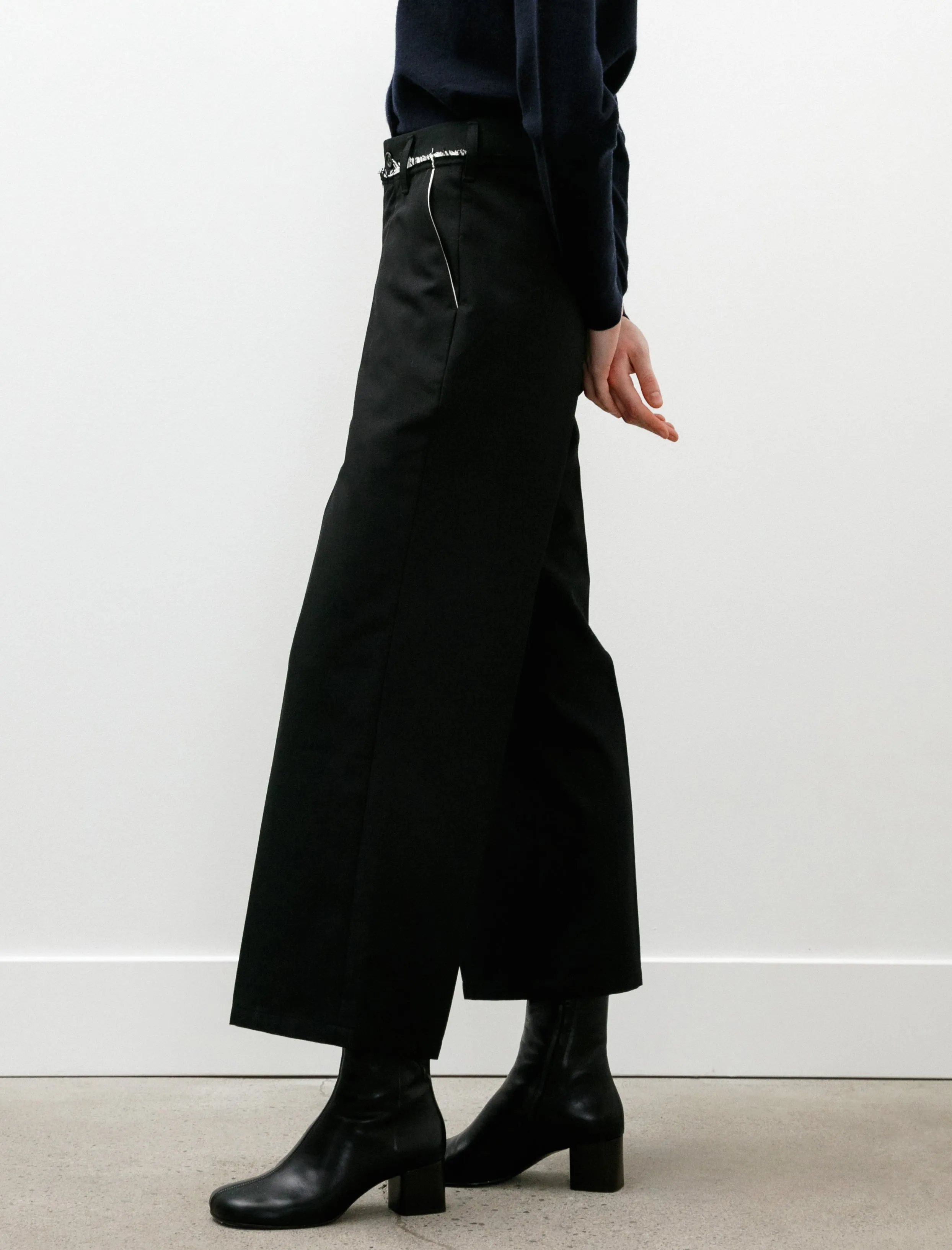 Straight Slack Poly Wool Twill Black sold by SHOP NEIGHBOR product image thumbnail 4