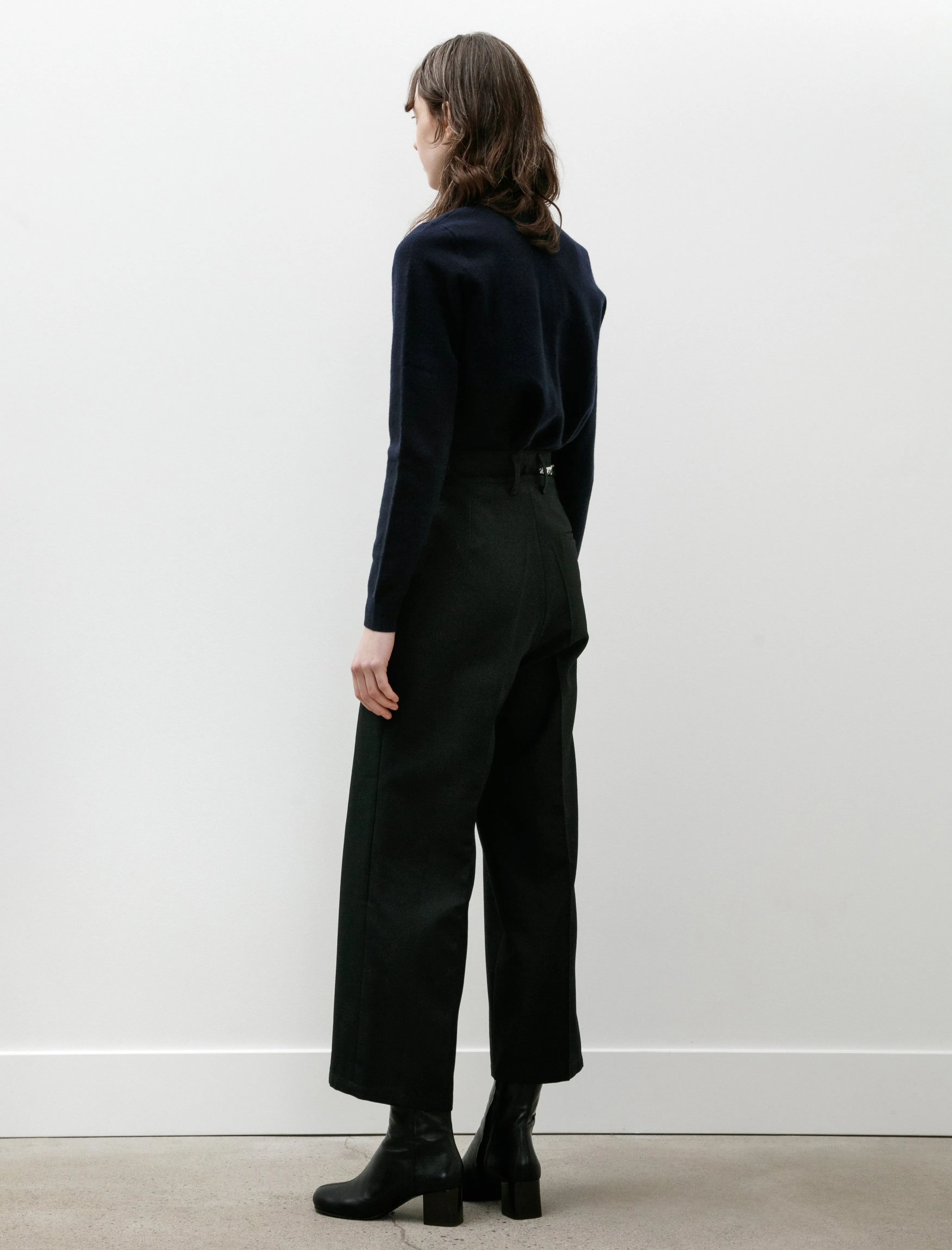 Straight Slack Poly Wool Twill Black sold by SHOP NEIGHBOR product image thumbnail 5