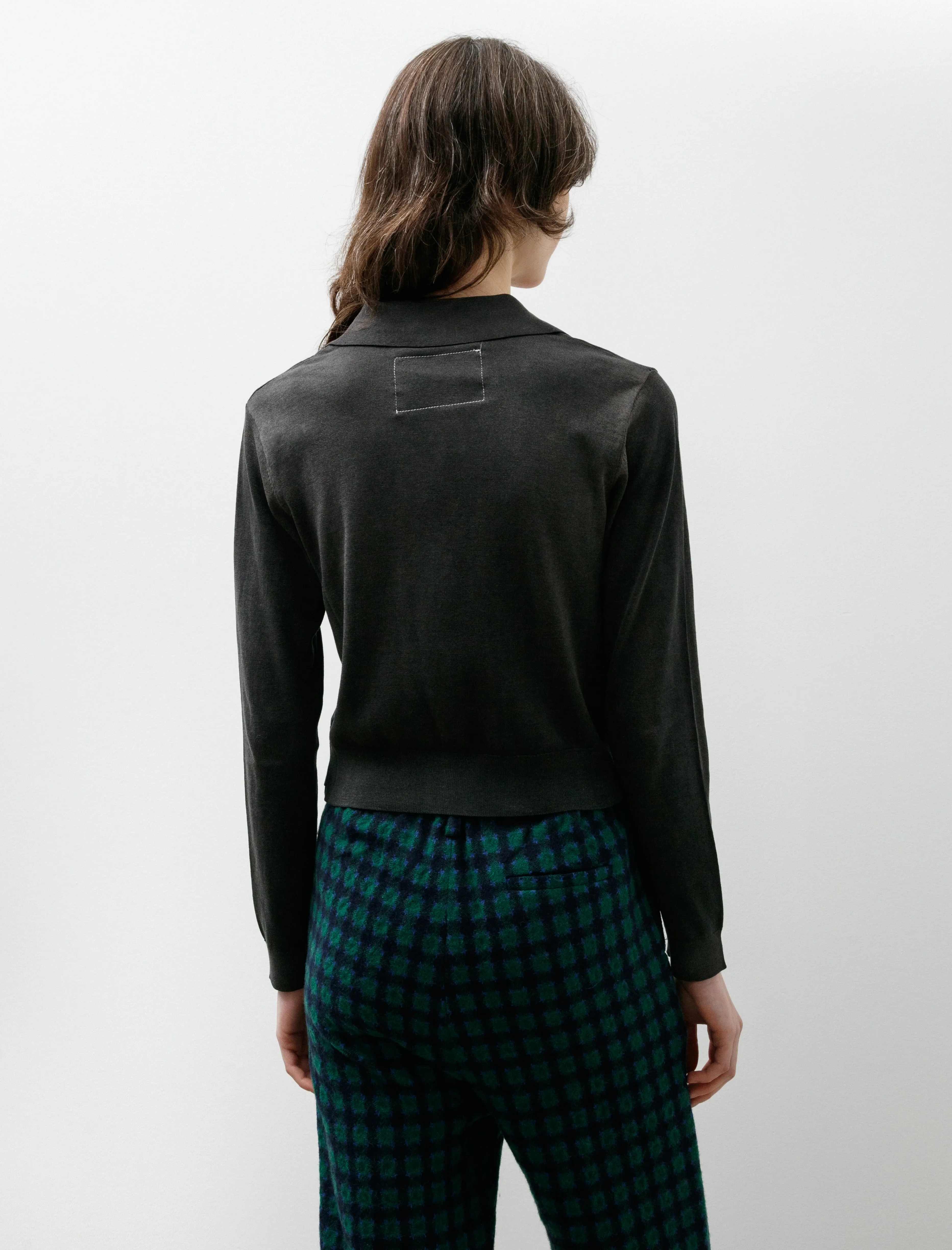 70s Cardigan Silk Cotton Fade Out Black sold by SHOP NEIGHBOR product image thumbnail 4