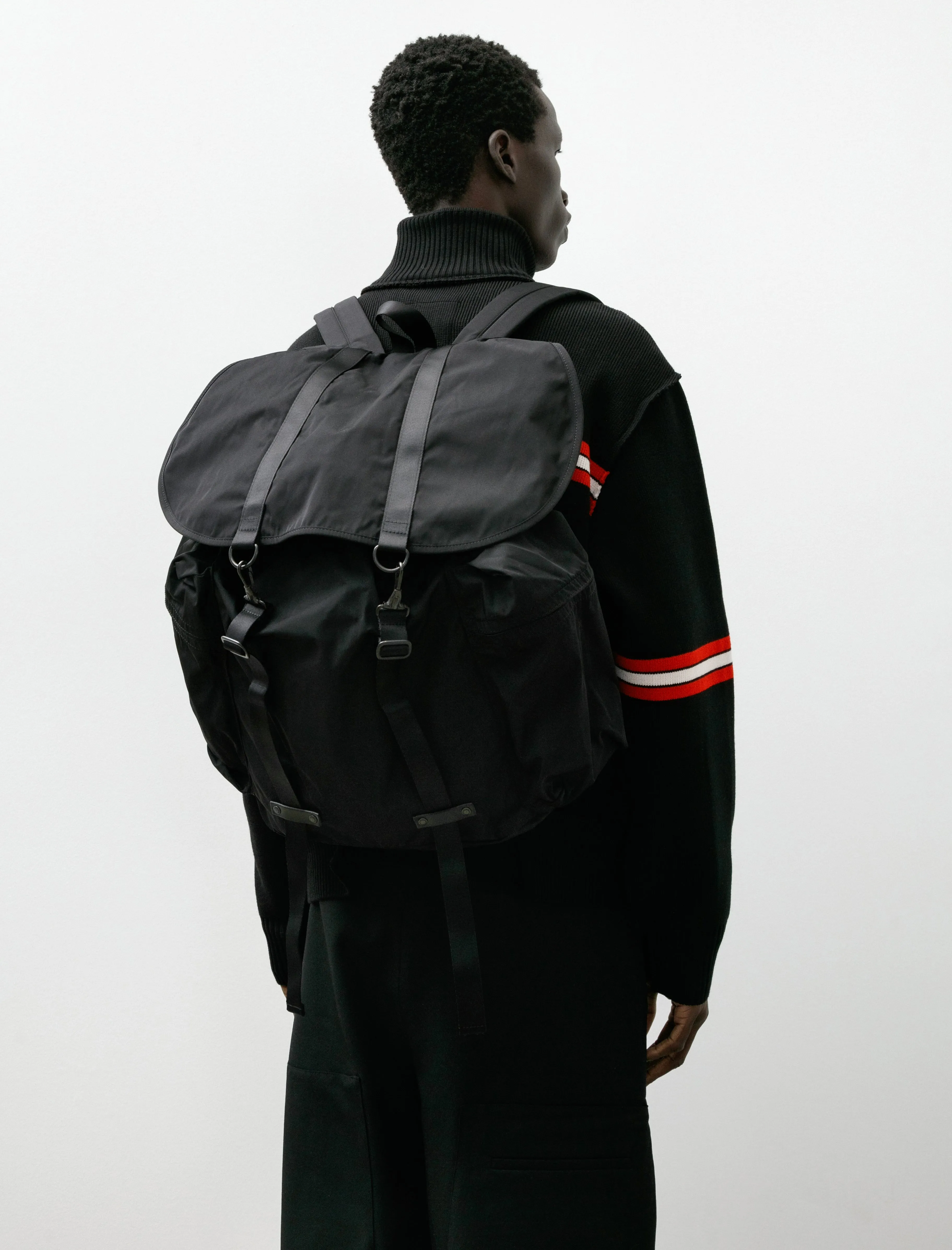 Gabardine Backpack Black XL sold by SHOP NEIGHBOR product image thumbnail 2